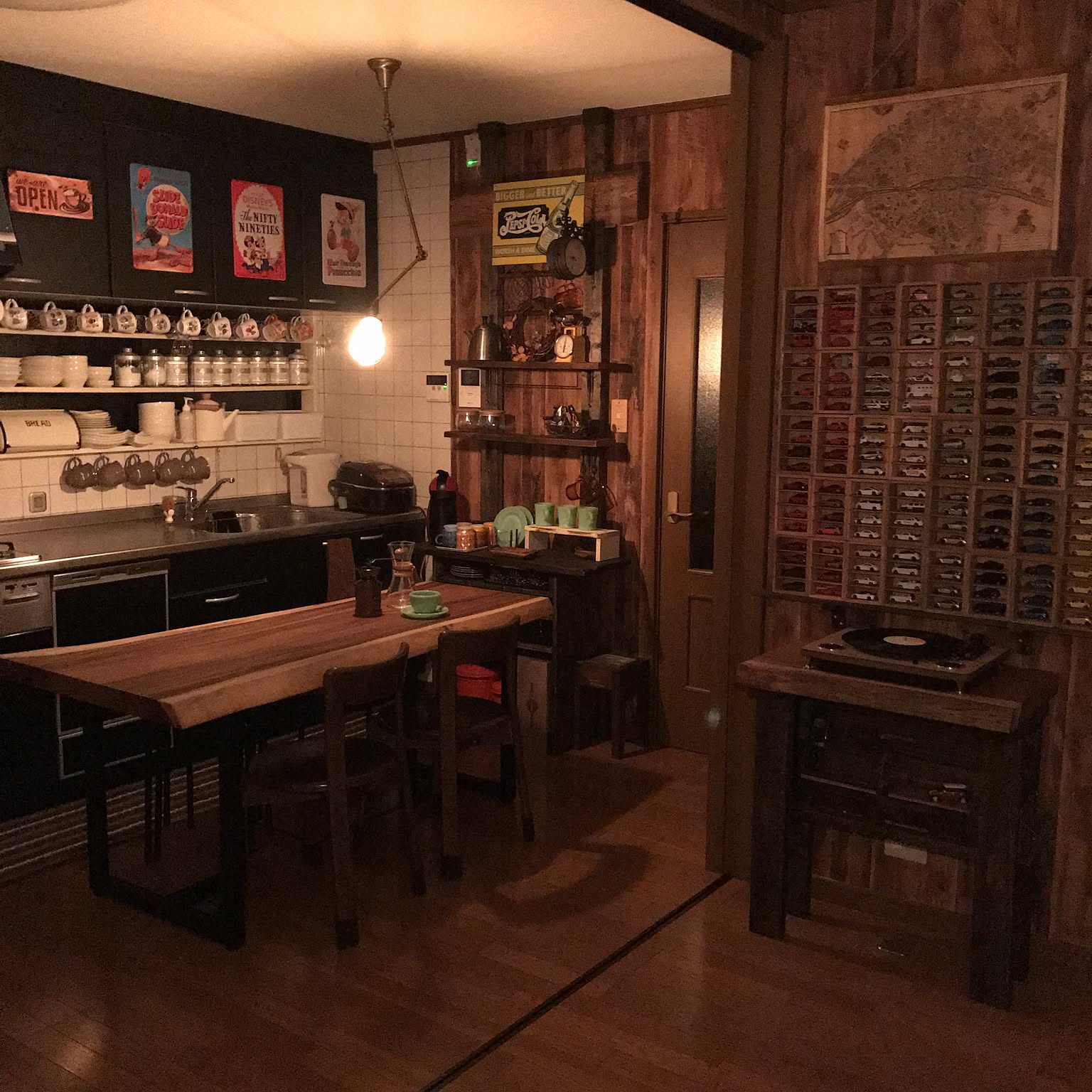 レコード ヴィンテージのおしゃれなインテリア・部屋・家具の