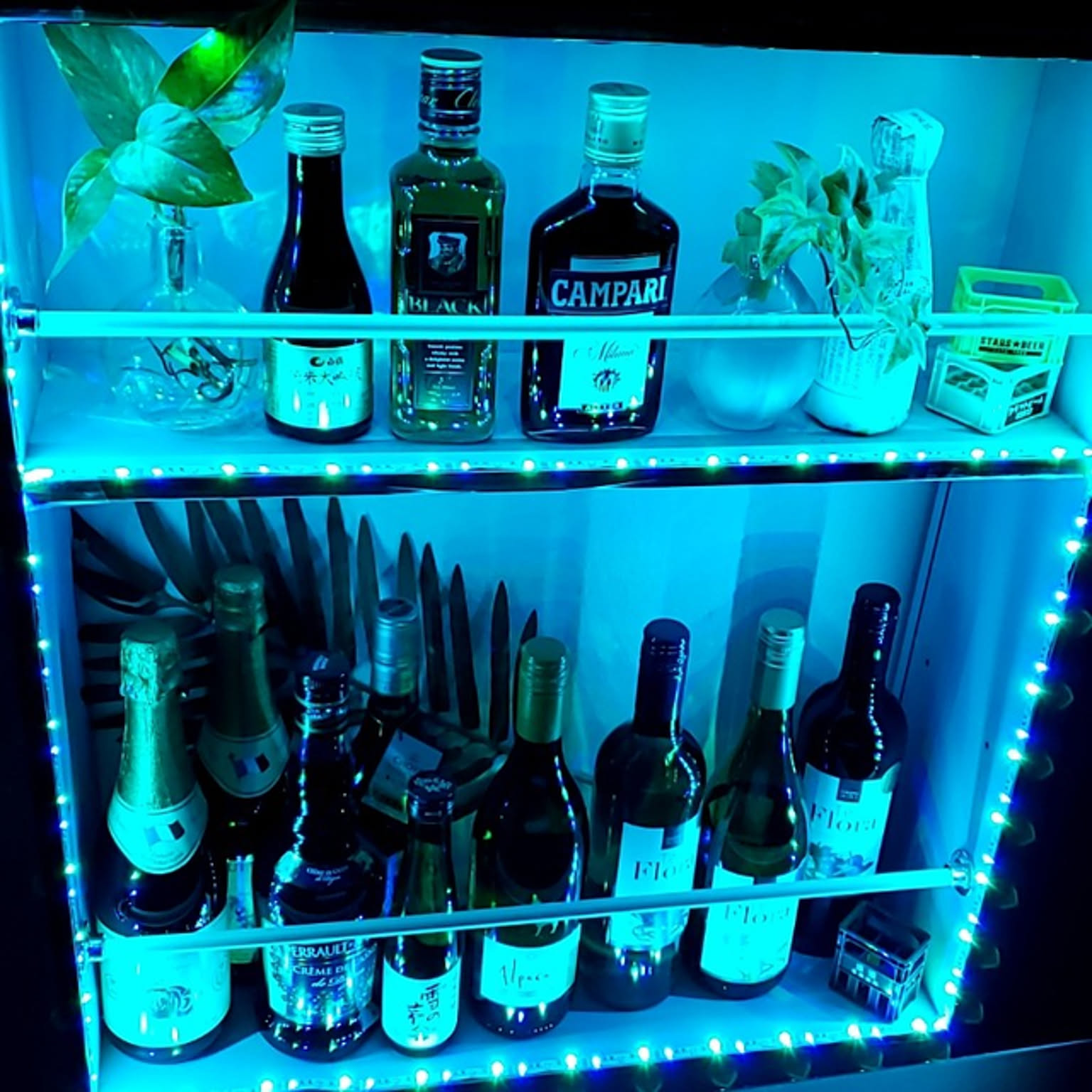 酒棚 LEDテープのインテリア実例 ｜ RoomClip（ルームクリップ）