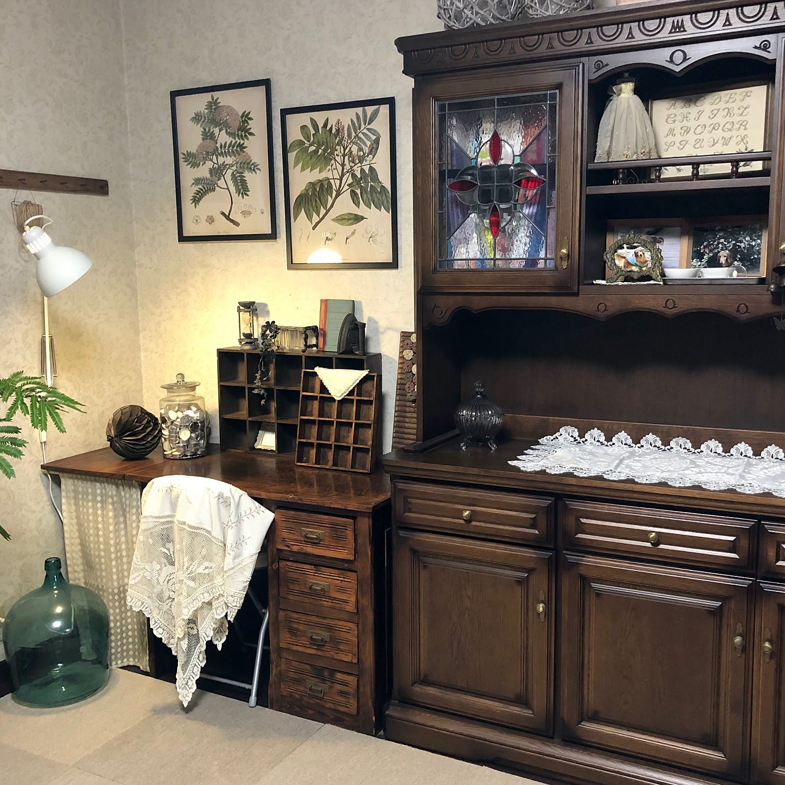 ❤アンティーク加工 アイアンオブジェ ダークブラウン ドールハウス