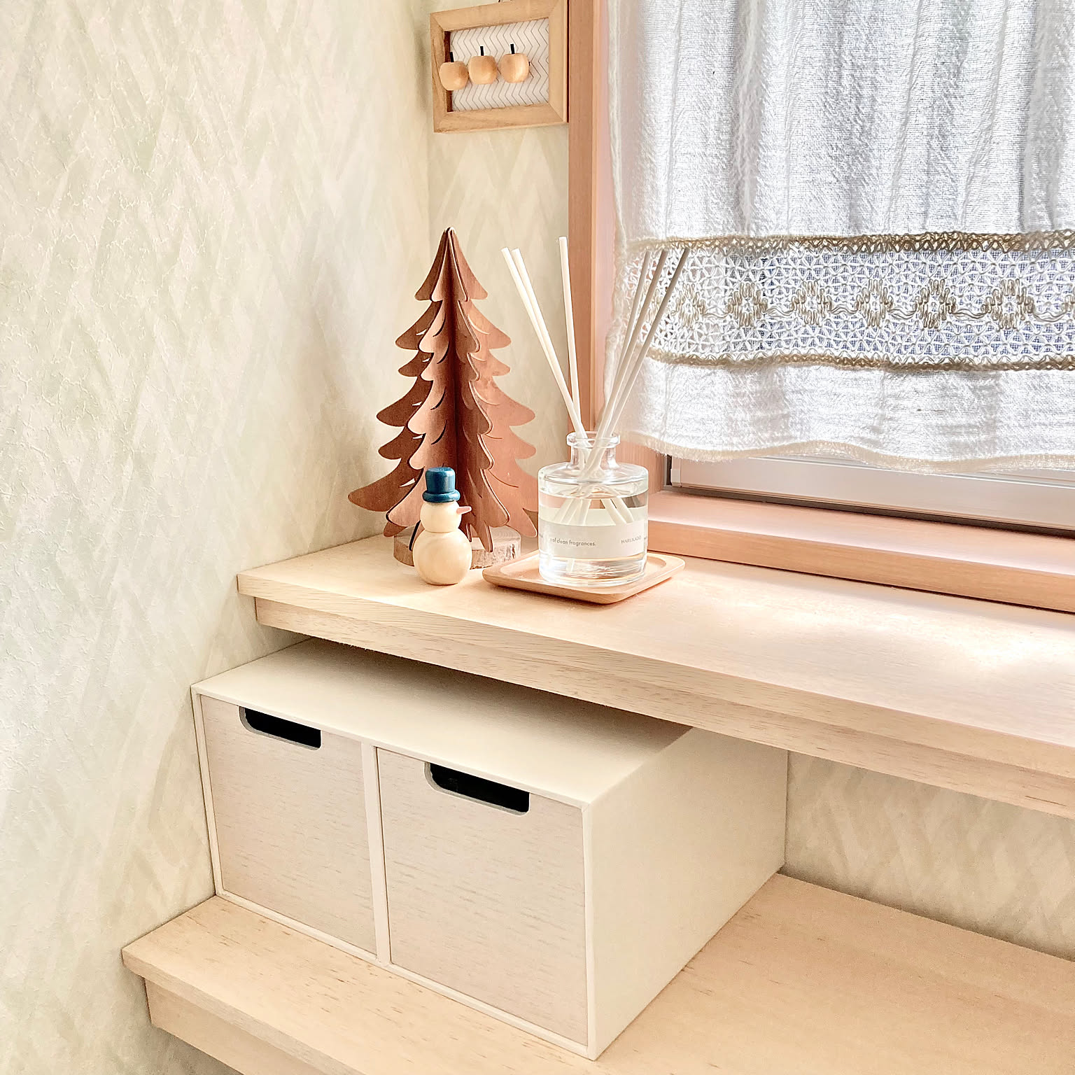 マニーローズのタイルを貼ったセンターラック(背板なし2列) M109787188