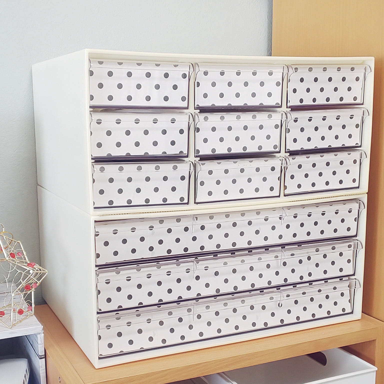 ナカバヤシ スチール レターラック 書類ケース 卓上 水色 昭和レトロ