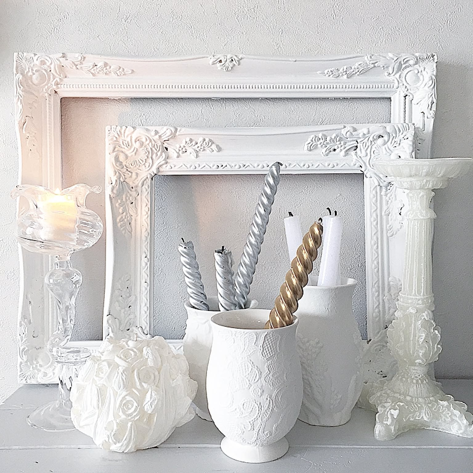 out わらちゃん様 窓辺 オブジェ ♪ ホワイトシャビー 97c438eff788b7895722b636fe7ba0