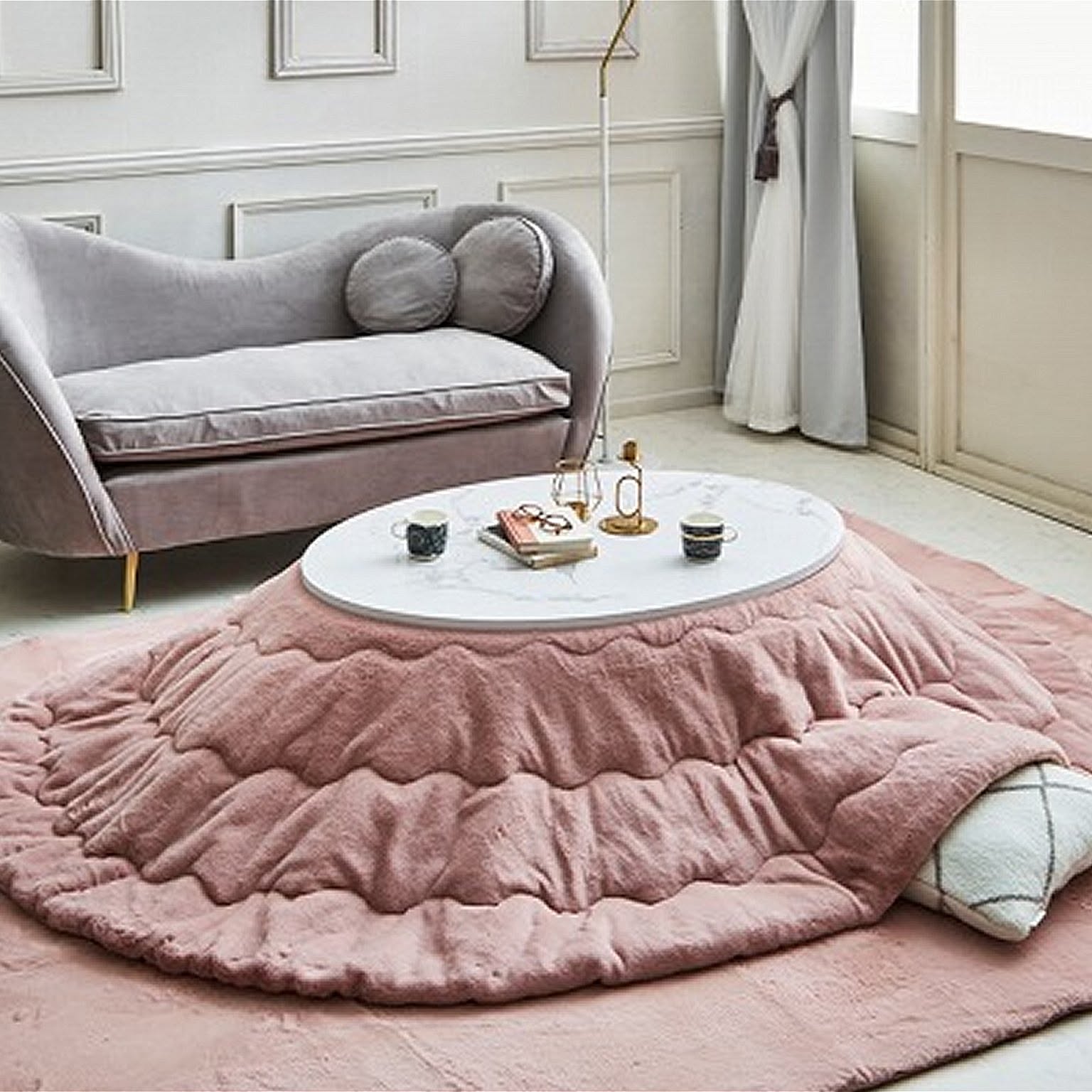 一人暮らし 円形こたつのおすすめ商品とおしゃれな実例 ｜ RoomClip