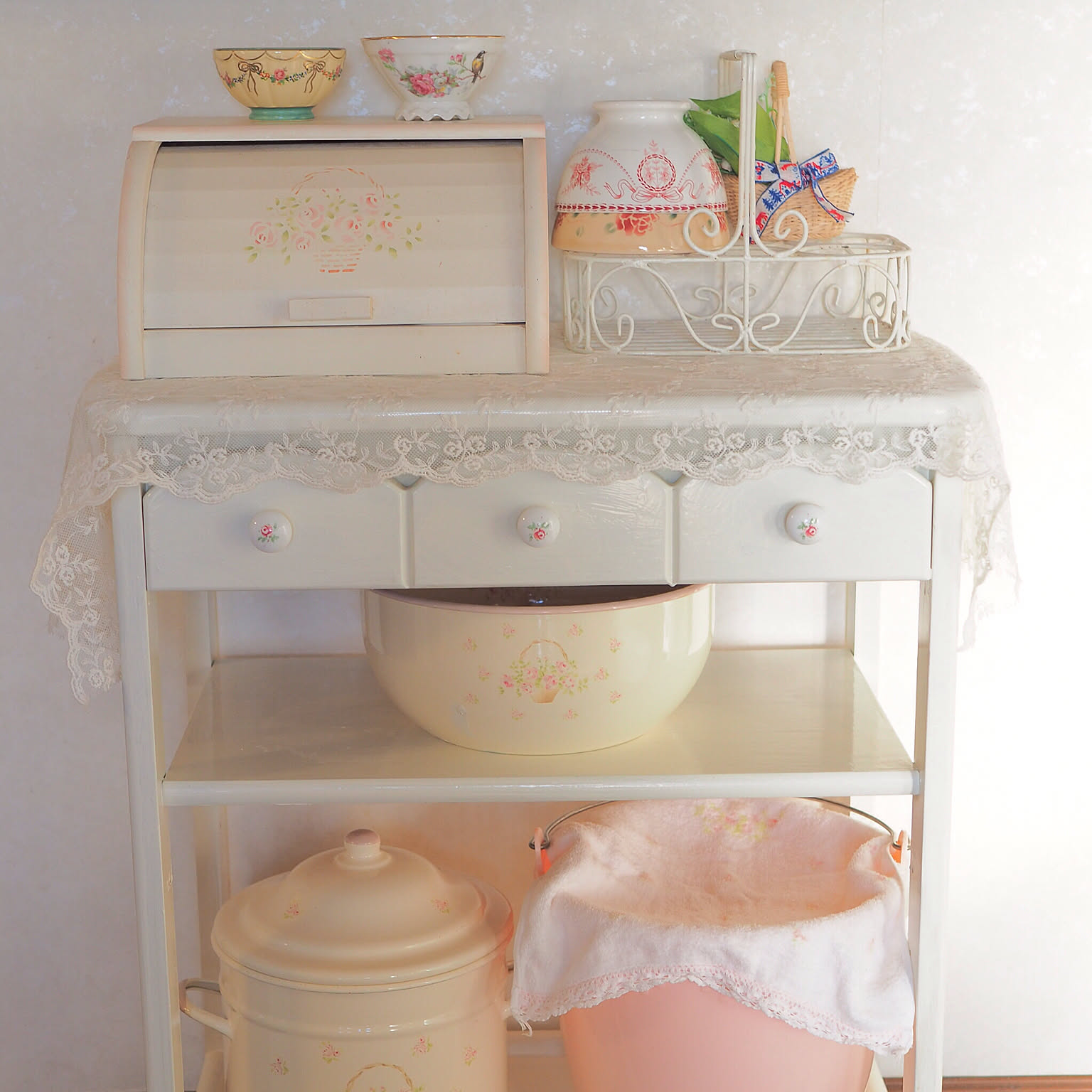 手軽にDIY♪】イマン ローズバスケット ツマミ L | Frenchchic
