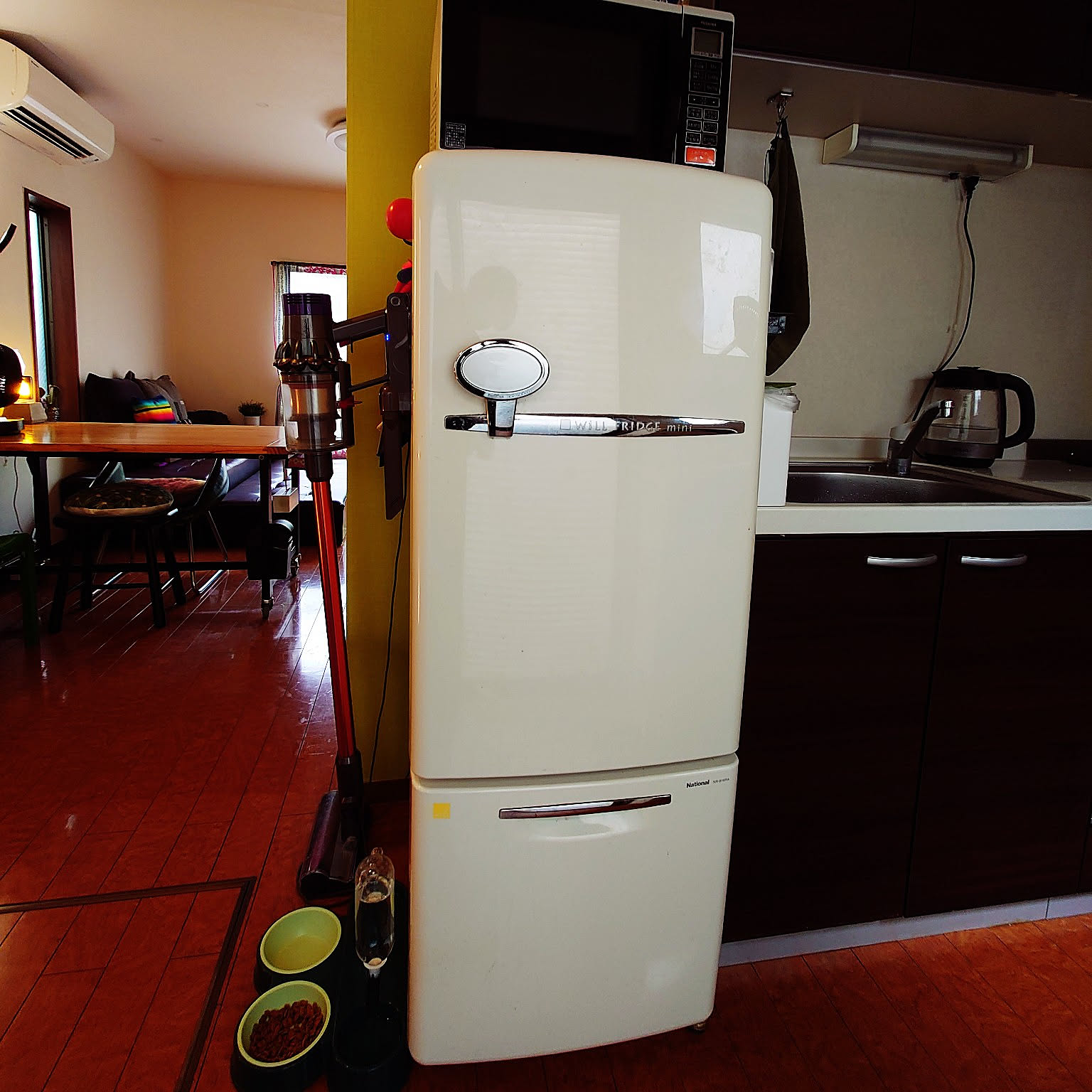 ※写真追加 National will fridgeレトロデザイン 冷蔵庫 ナショナル【WiLL FRIDGE mini】レトロ冷蔵庫□2ドア冷蔵庫NR