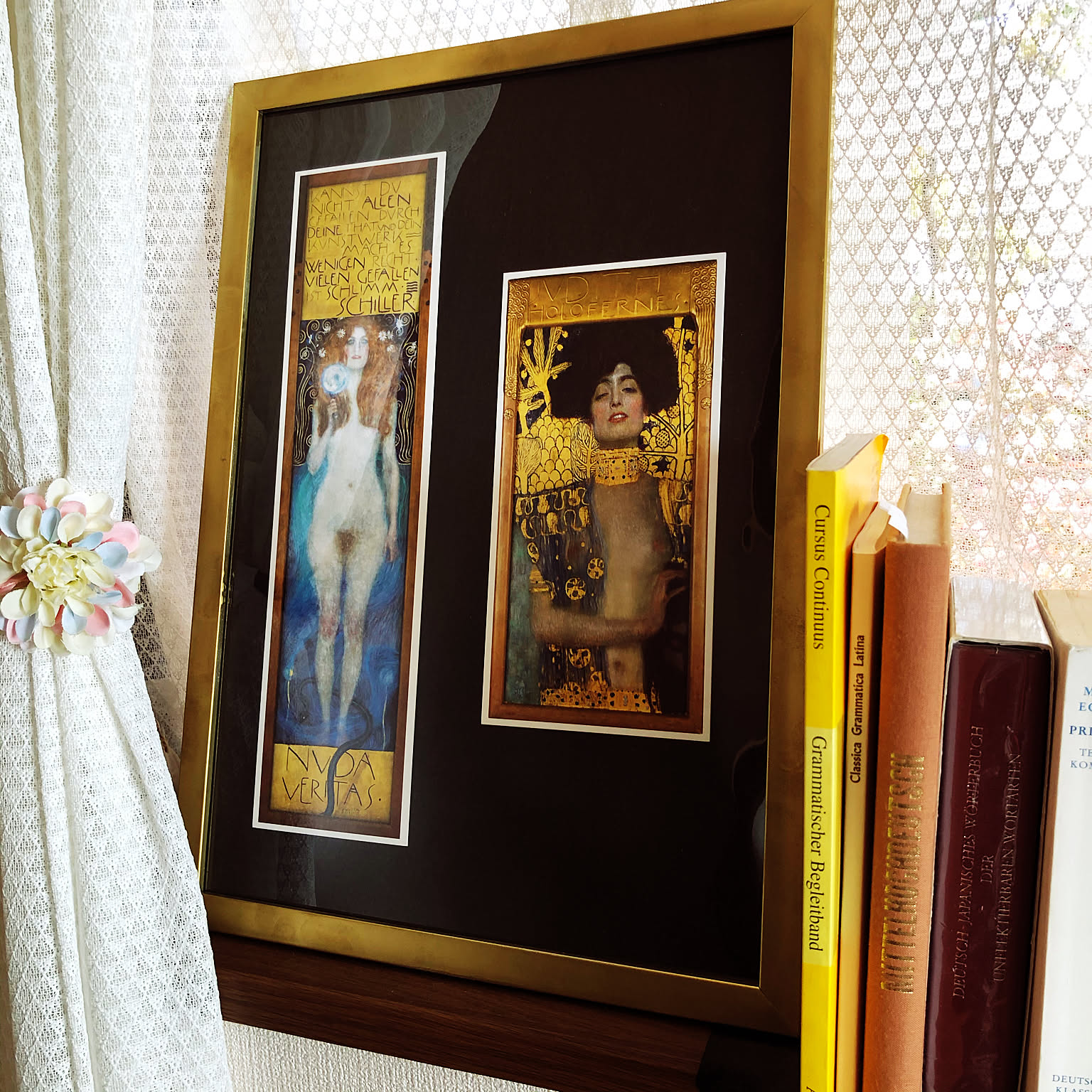 【額縁付き】モネ クリムト アートポスター 3枚セット　ディスプレイ 額縁付き】モネ クリムト アートポスター 3枚セット ディスプレイ 額縁