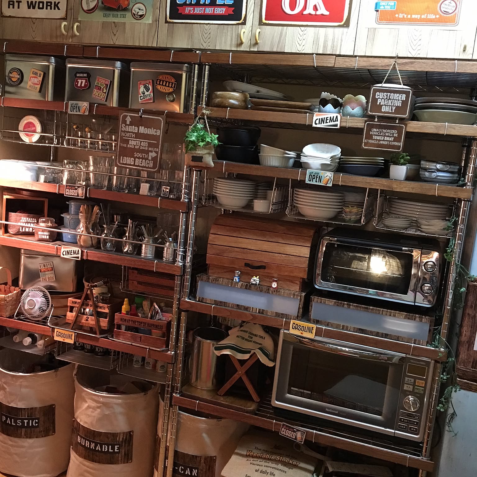 スチールラック【リメイク品・タックシート加工】 スチールラック【リメイク品・タックシート加工】