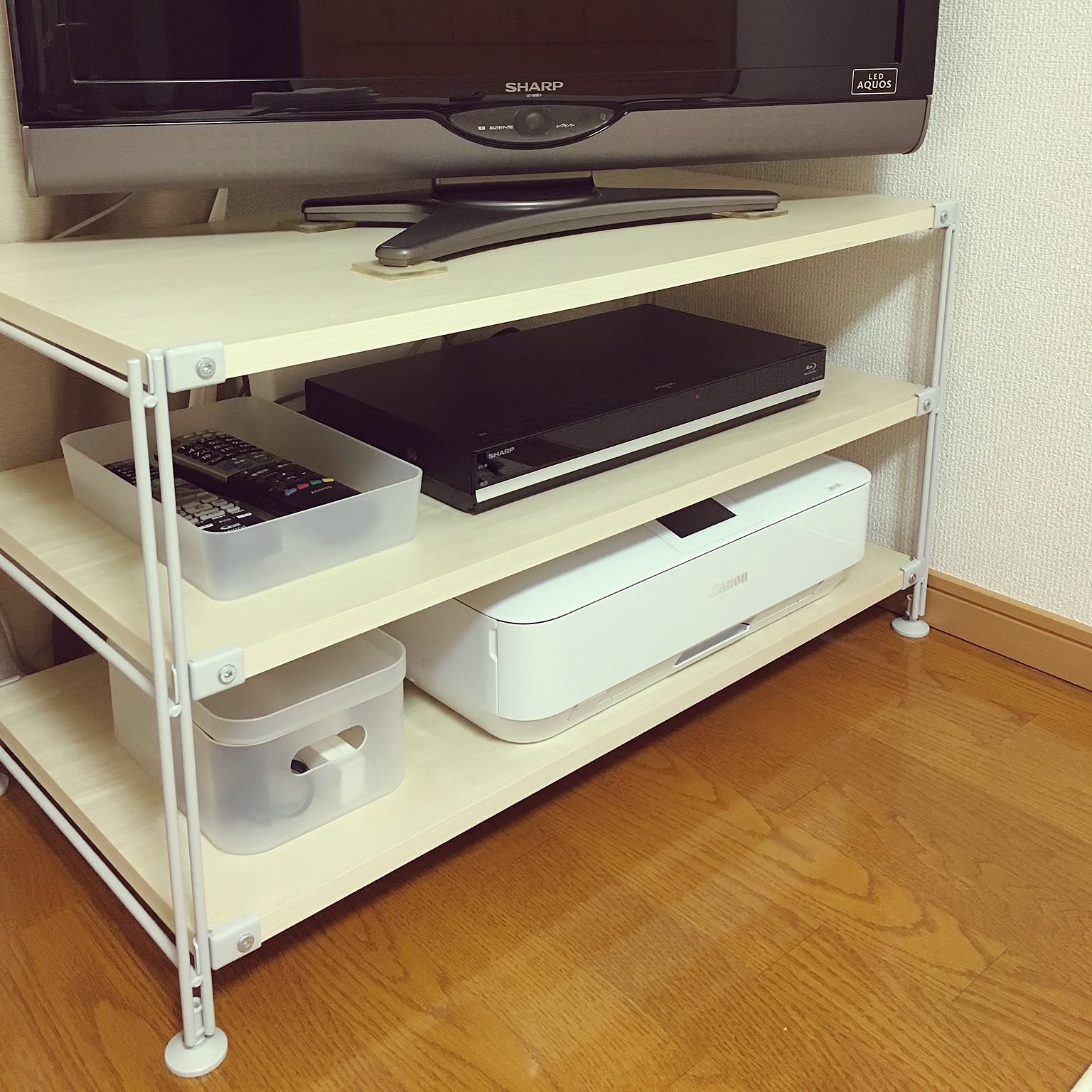 引き取り限定　液晶テレビ+DVDプレイヤー+無印良品テレビ台 引き取り限定 液晶テレビ+DVDプレイヤー+無印良品テレビ台