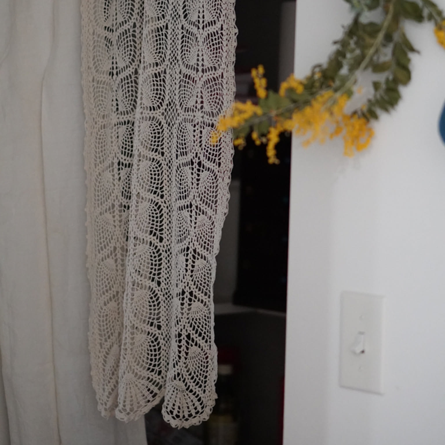 K165    ＊コーヒー染めシンプルレースタグ K165 ＊コーヒー染めシンプルレースタグ