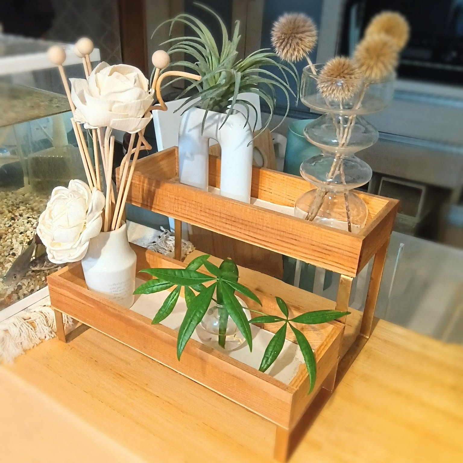 トールペイント作品　DIY 2段ラック　組立 トールペイント作品 DIY 2段ラック 組立の通販 by shop｜ラクマ
