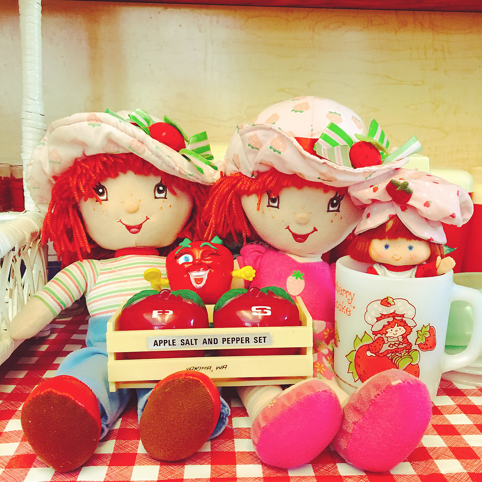 アメリカンヴィンテージ ストロベリーショートケーキのおしゃれな