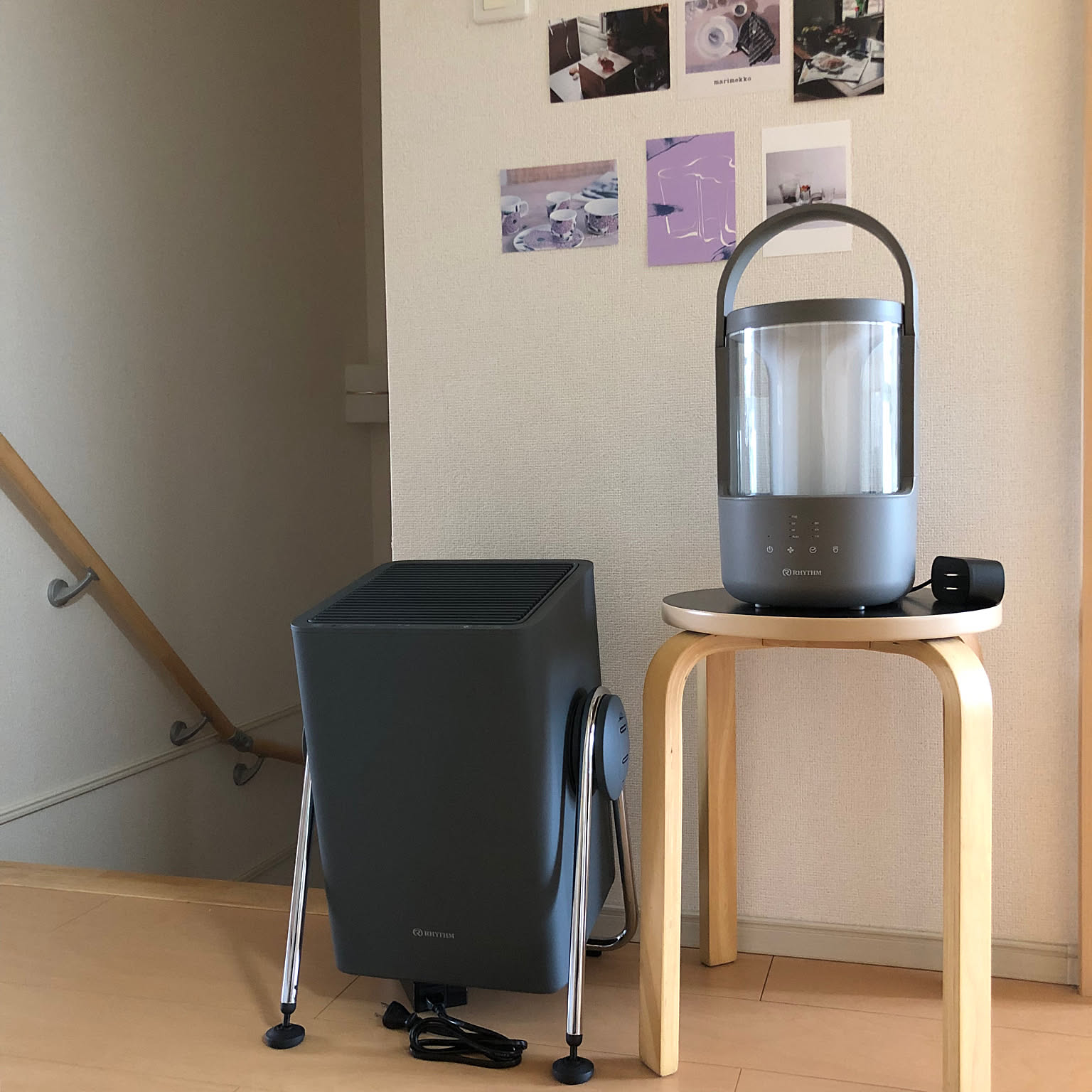 RHYTHM 超音波式加湿器 MIST250アロマ対応 タンク容量 2L 玄関