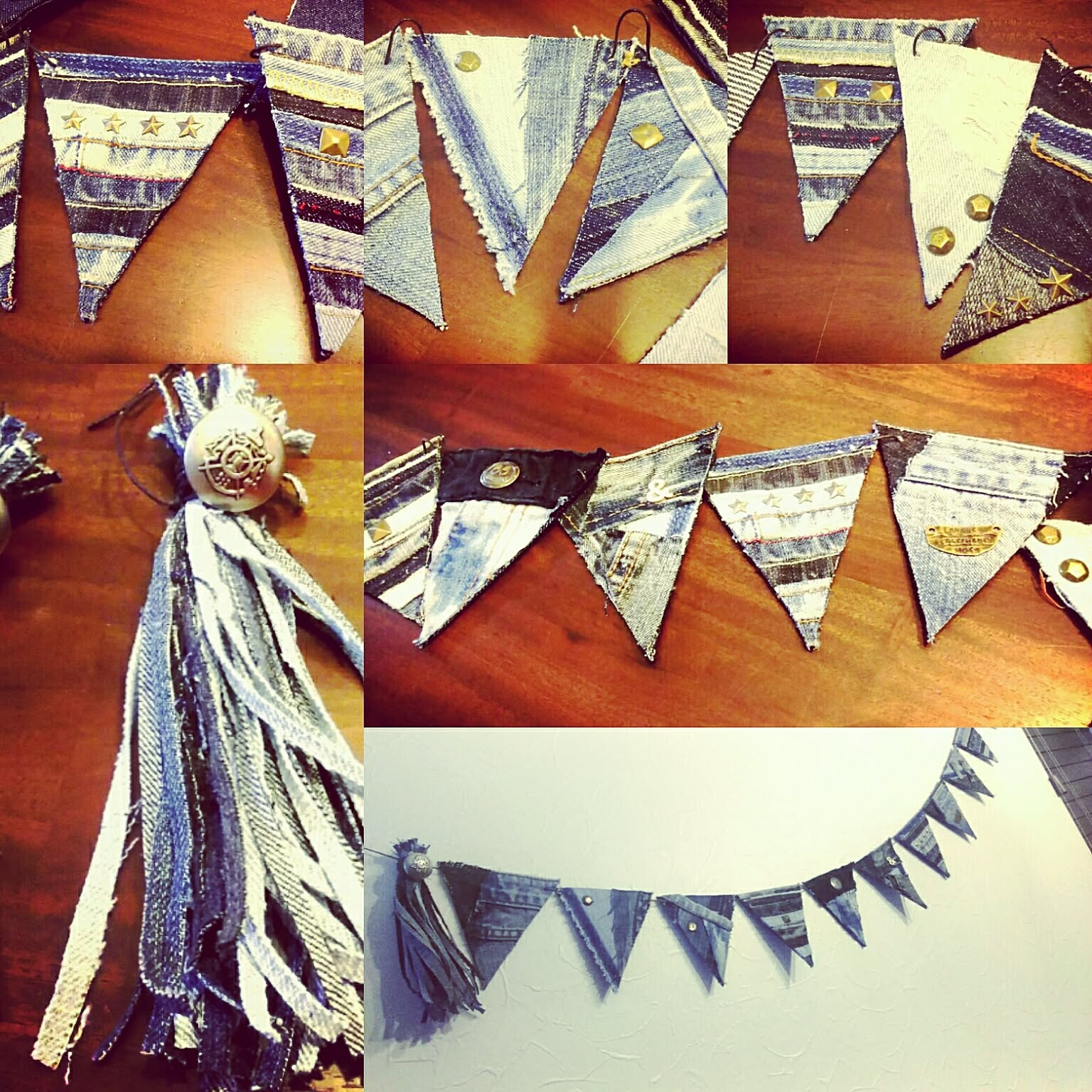 デニムリメイク 伝言板 ( 作業場のインテリア )