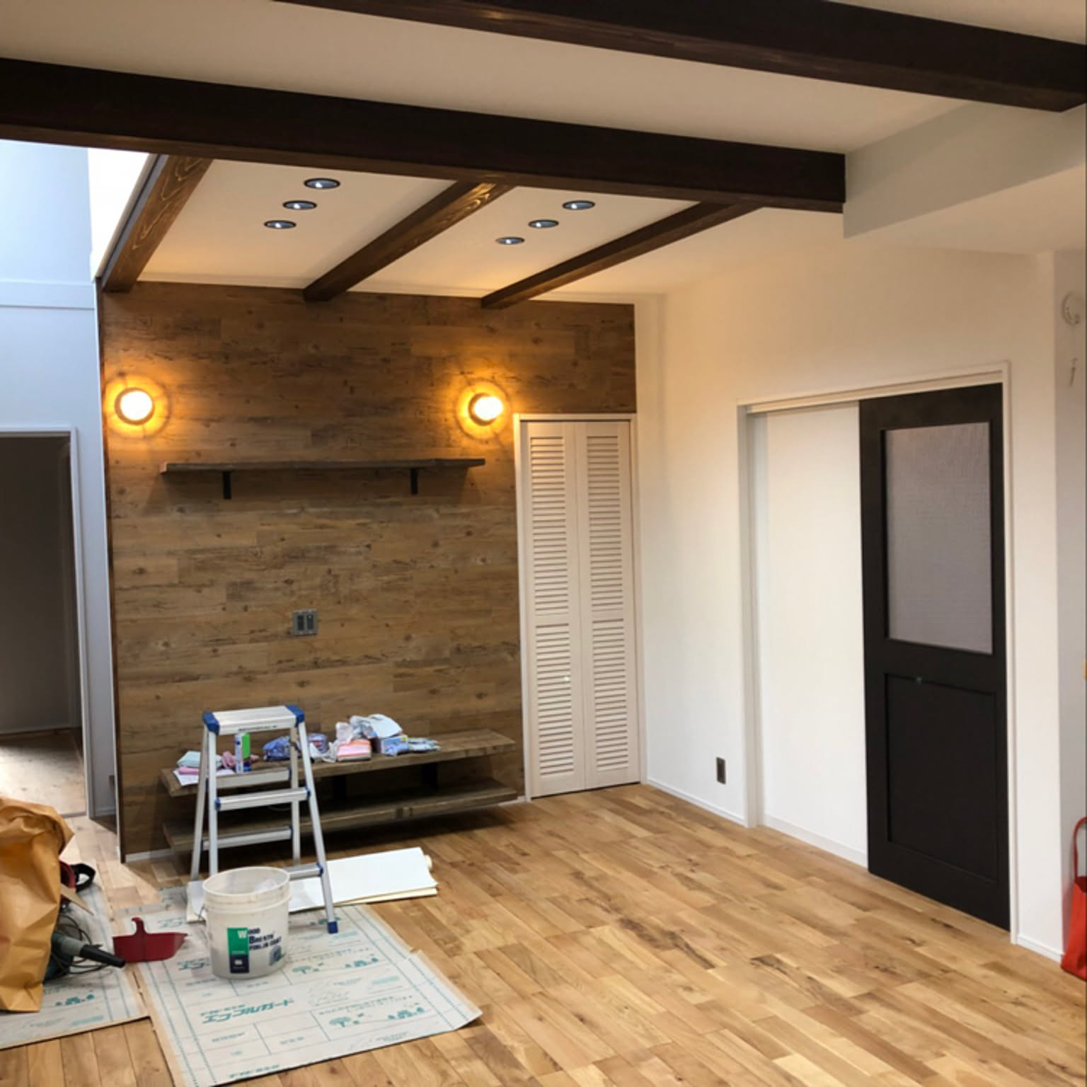一枚板 サワラ 無節 DIY インテリア 壁板 床材 足場板 60枚 03862bdcab21f8ee259fecd5231219