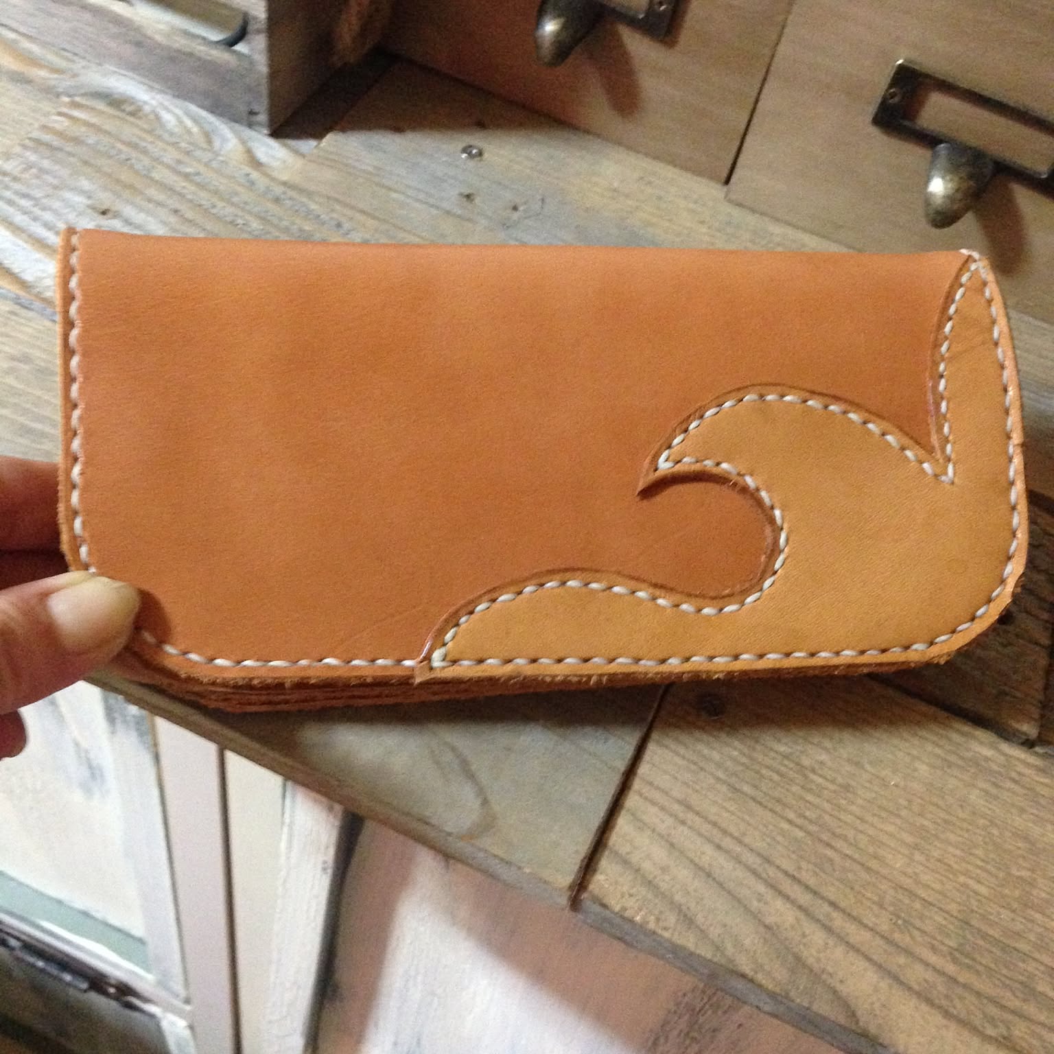 ハンドメイド 長財布のおしゃれなアレンジ・飾り方のインテリア実例