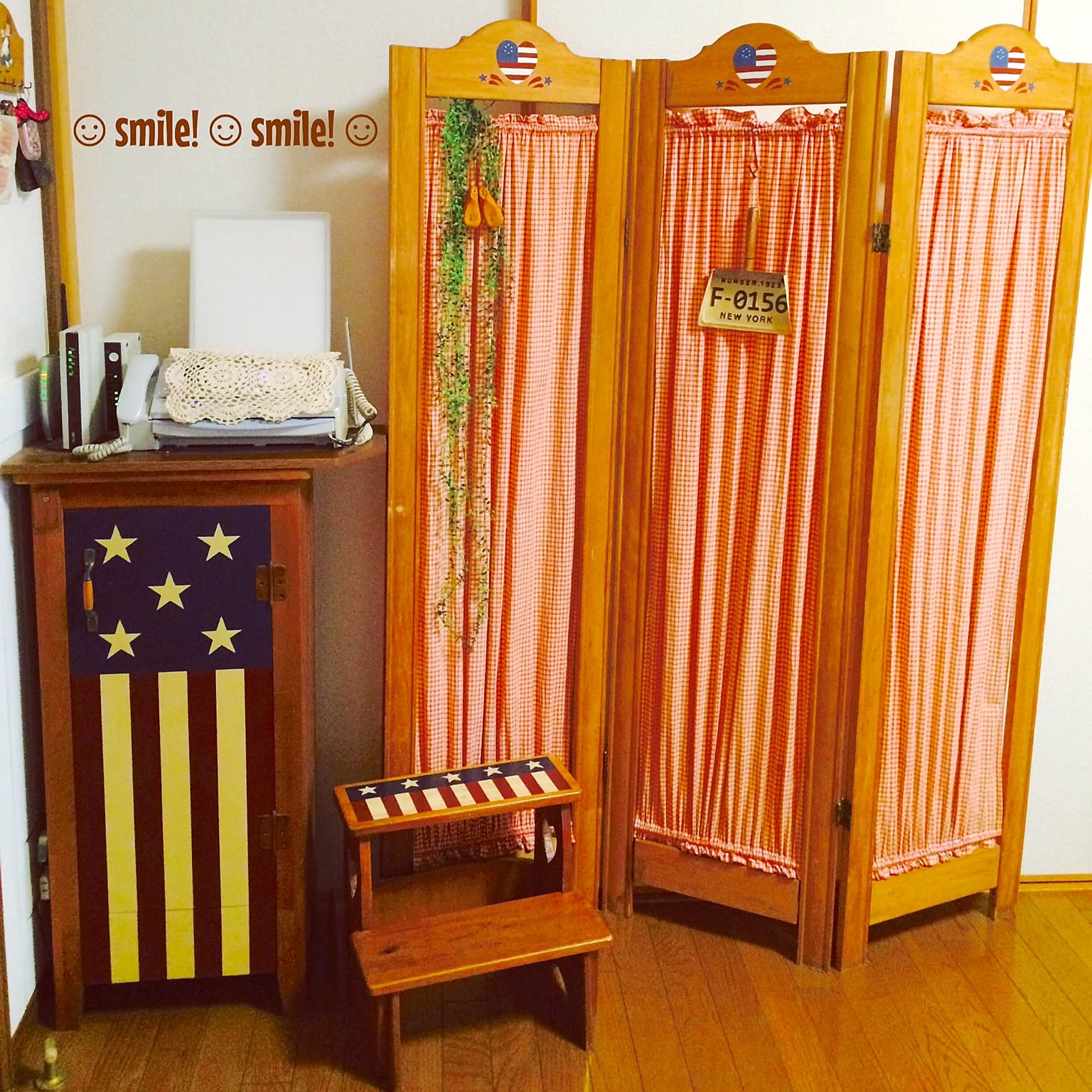 カントリー パーテーションDIYのインテリア・手作りの実例 ｜ RoomClip