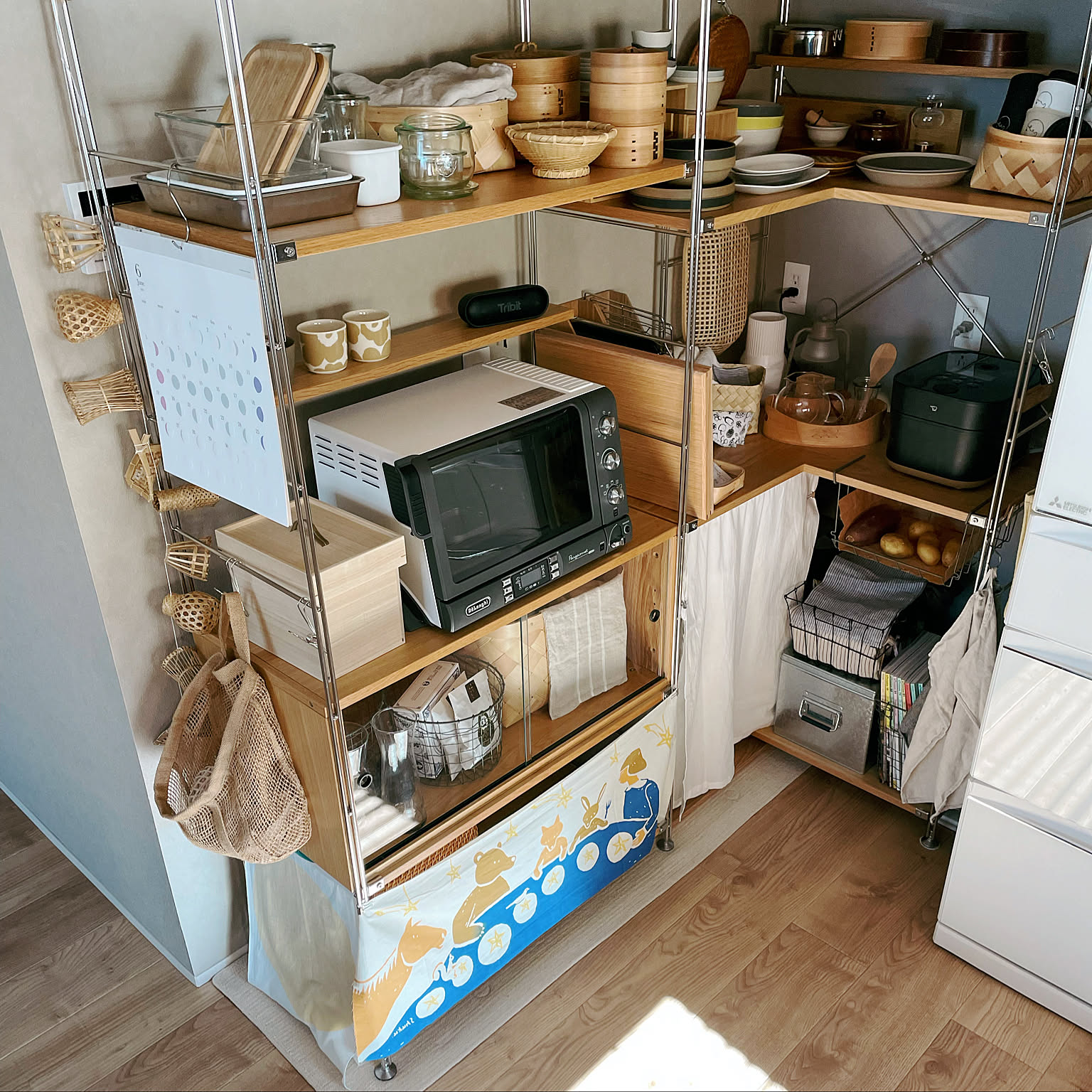 無印　食器棚 無印良品】新品では手に入らない廃盤品！2枚扉スライド式食器棚