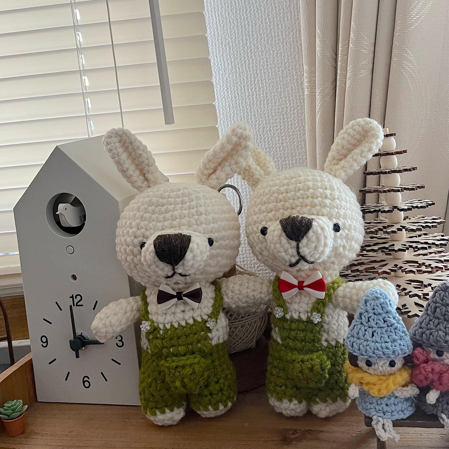 ☆オーダー受付中☆編みぐるみ☆お出掛け☆ウサちゃん☆ ☆オーダー受付中☆編みぐるみ☆お出掛け☆ウサちゃん☆