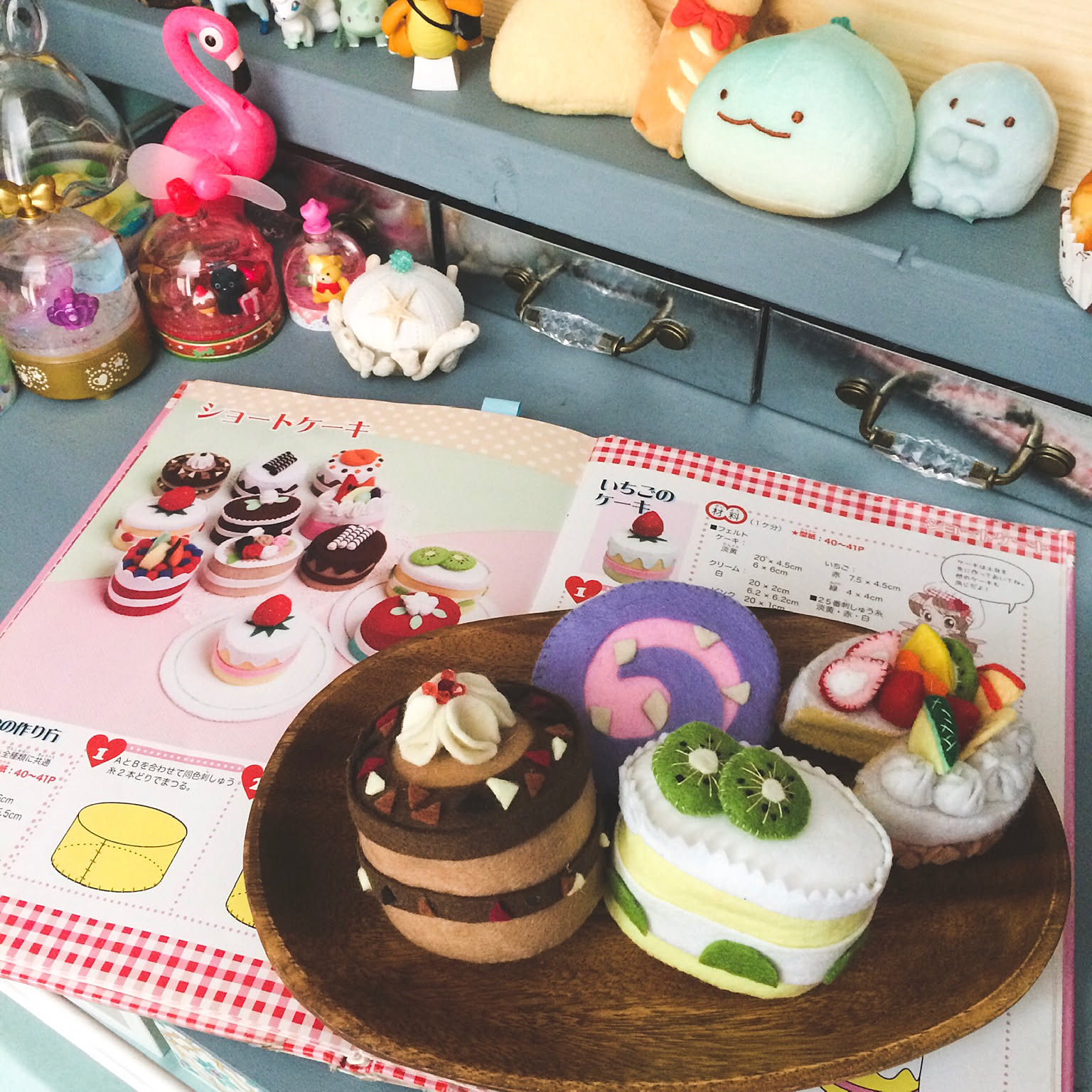 のんページ＊フェルトケーキ 今日からパティシエ❣️フェルトケーキ(6ピースセット