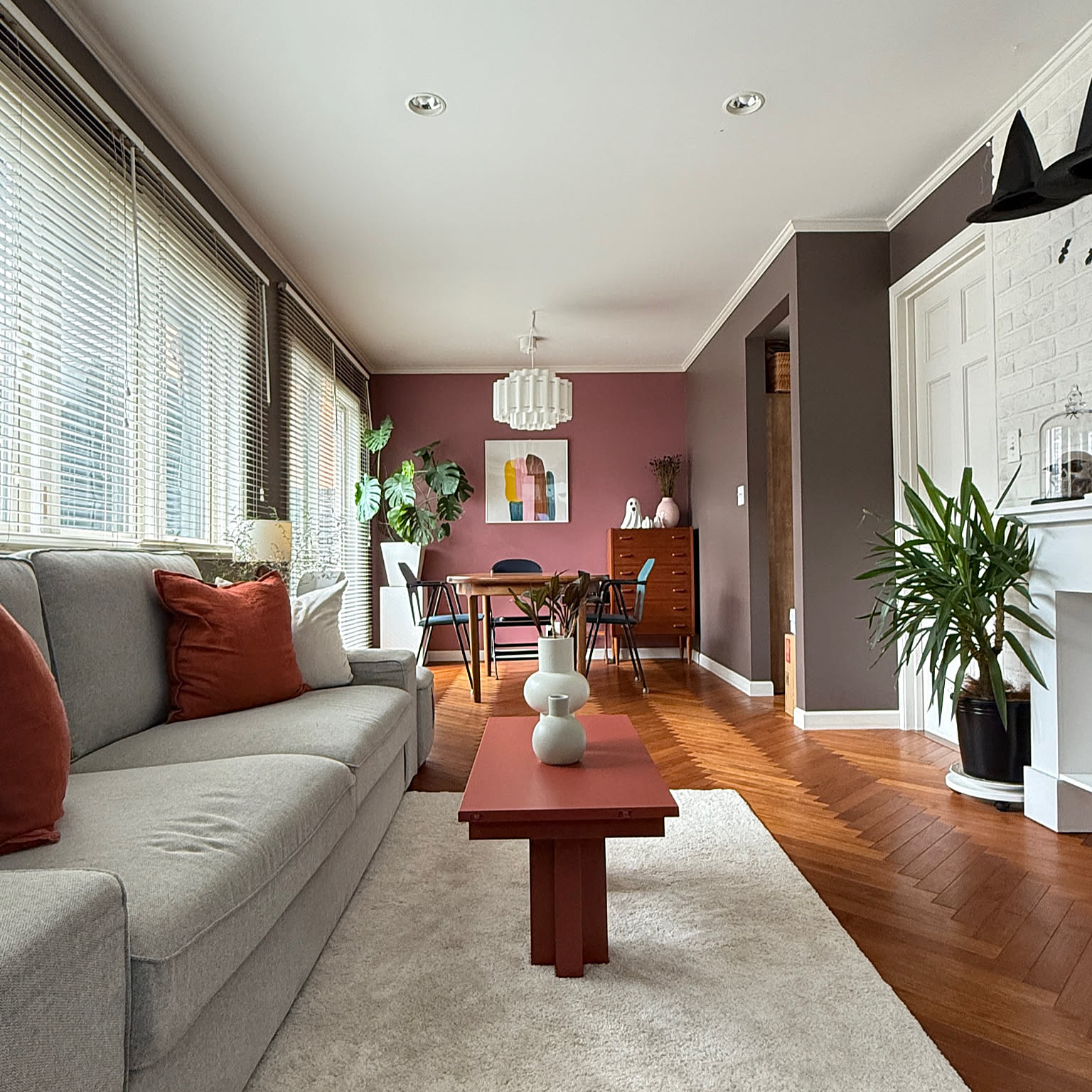 美品 赤色 ローテーブル 店舗什器 ディスプレイ台 レッド インテリア