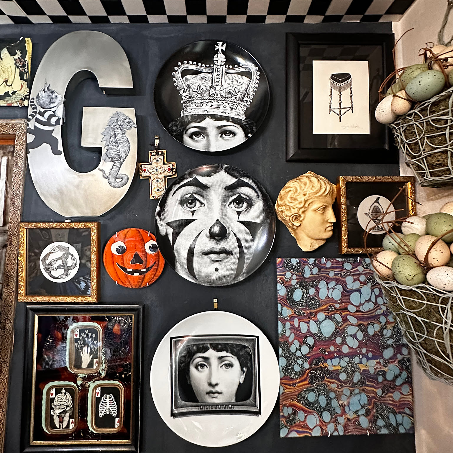 fornasetti フォルナセッティ　クッション　2個セット FORNASETTI(フォルナセッティ) クッション・クッションカバー