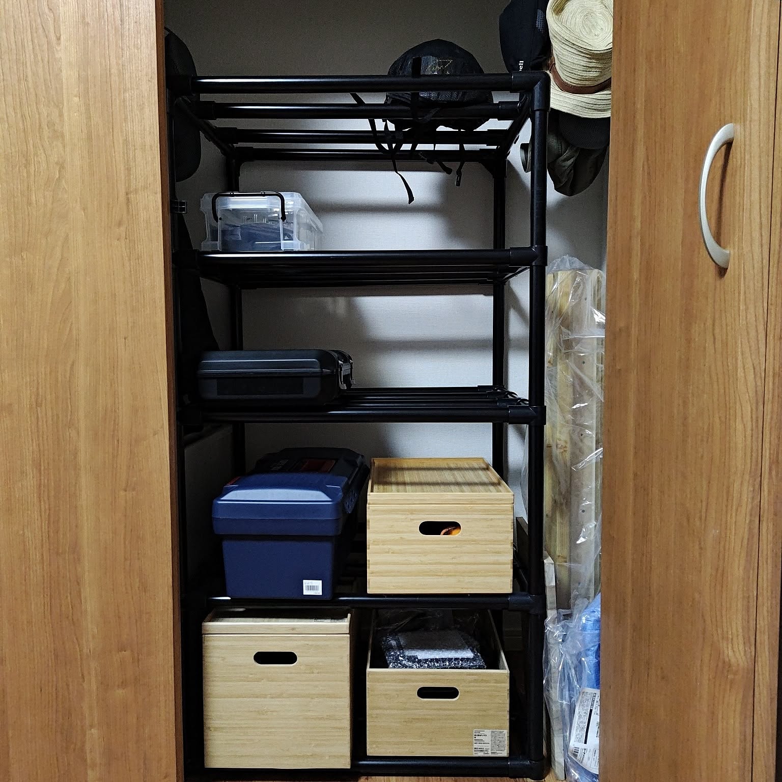 DIY イレクターパイプ棚のインテリア・手作りの実例 | RoomClip DIY イレクターパイプ棚のインテリア・手作りの実例 | RoomClip