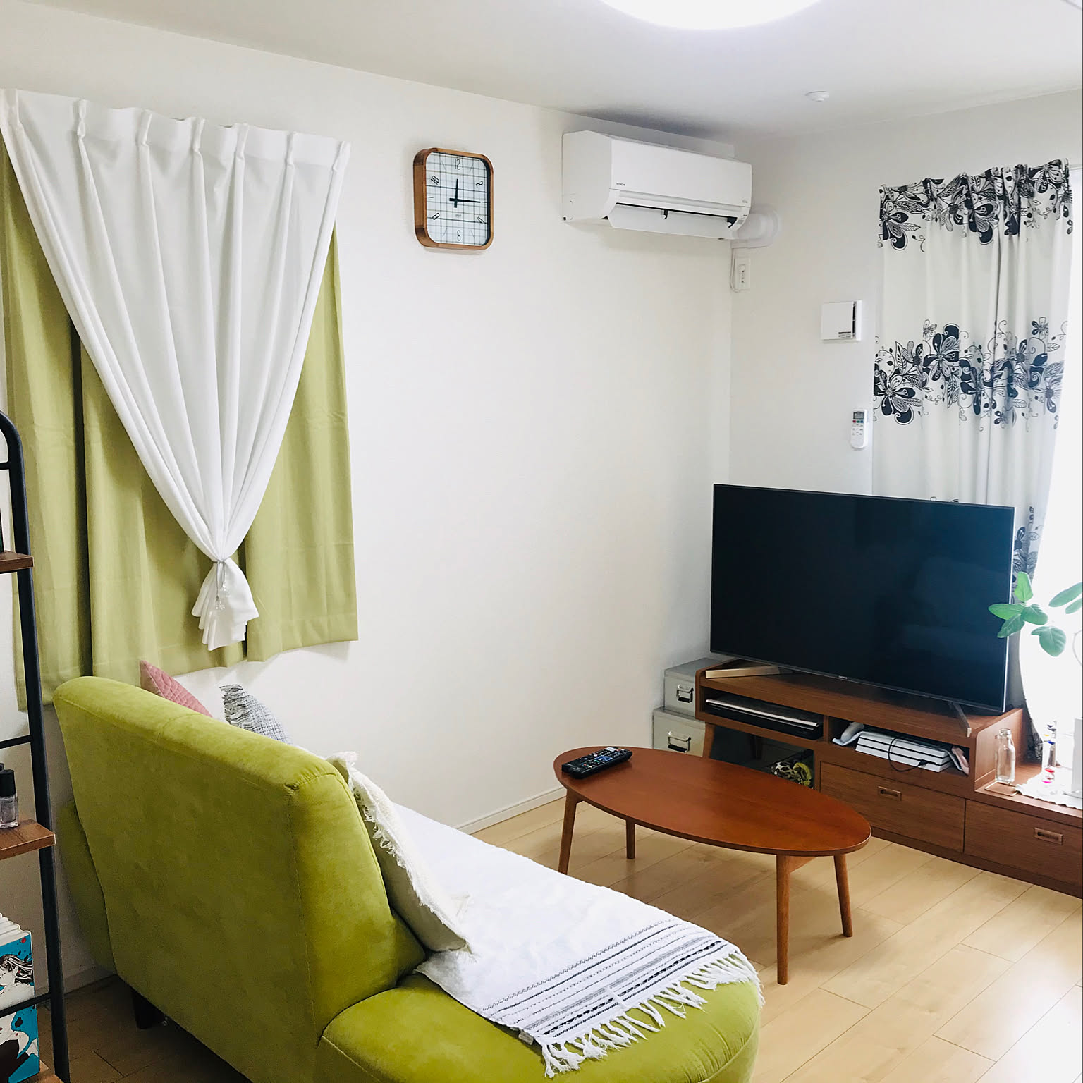 アート262　「タイム1(グリーンブルー)」　インテリアコーディネート アート262 「タイム1(グリーンブルー)」 インテリア