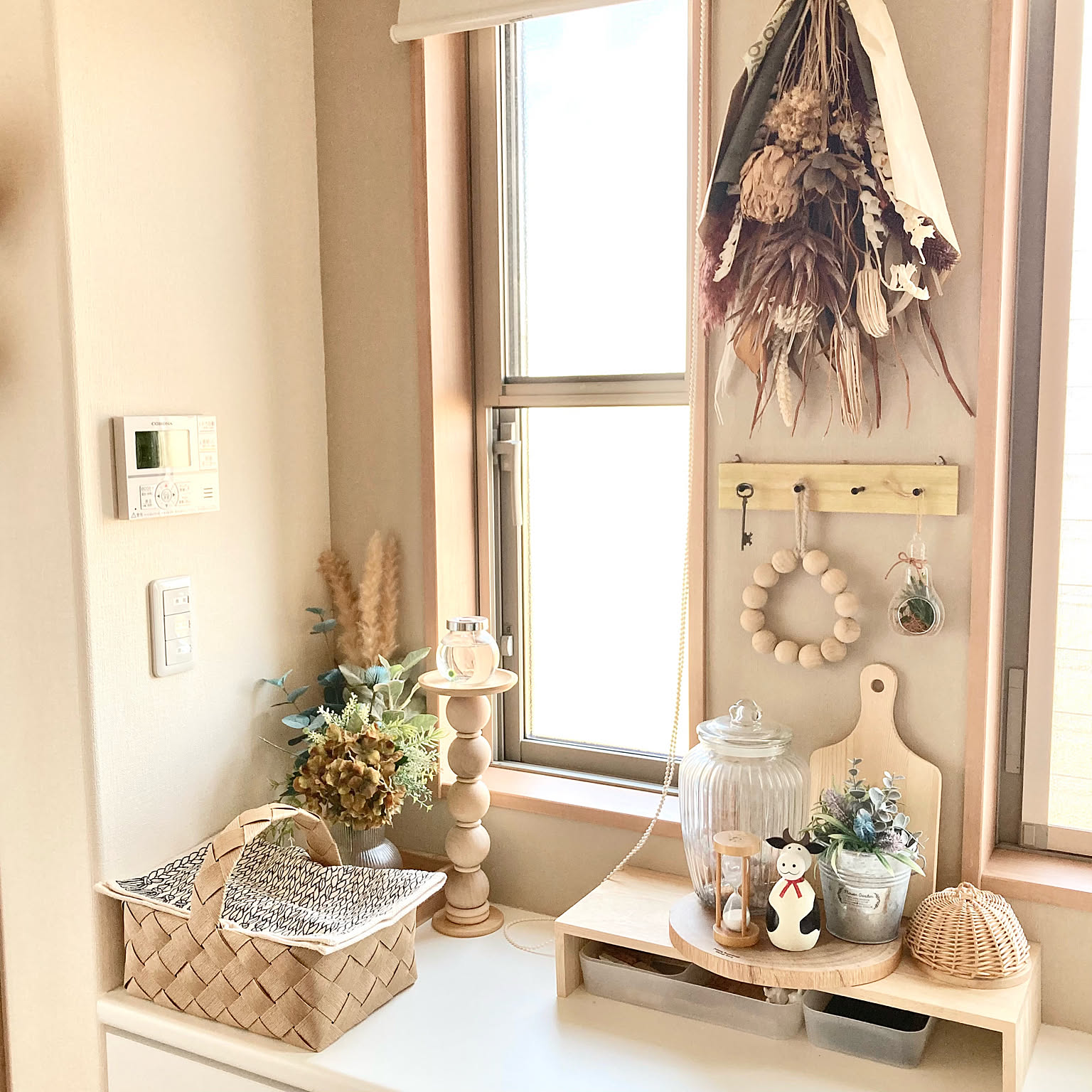 エコクラフトカゴ/クラフトバンドのカゴ/休日の過ごし方/ハンドメイド