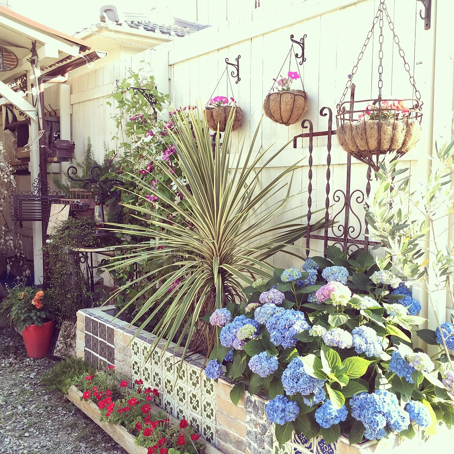 紫陽花♡アンティークナチュラルリース*・゜゜・*:.。..。.:* 広かっ 