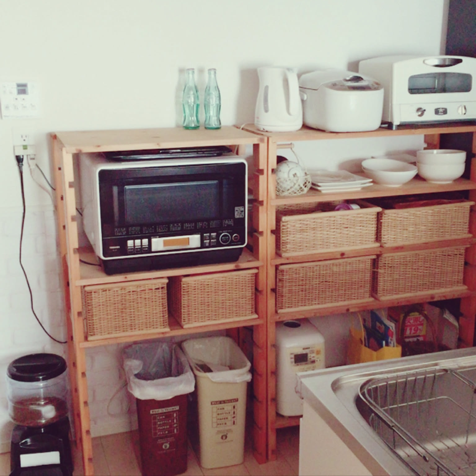 DIY 炊飯器台 お家作り♡知識なしDIYド初心者が炊飯器のスライドレール棚を