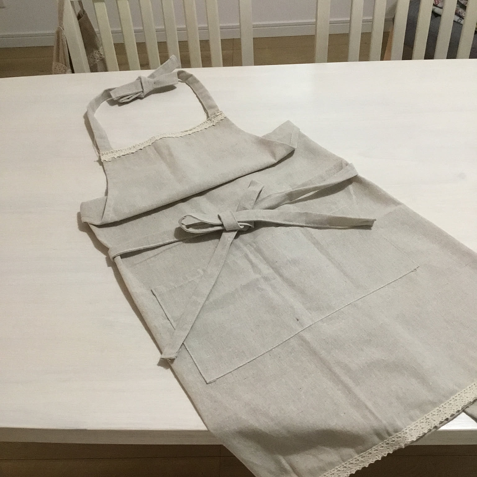 素敵なレースエプロン③⭐️La.Lunn／レース／花モチーフ M109379699