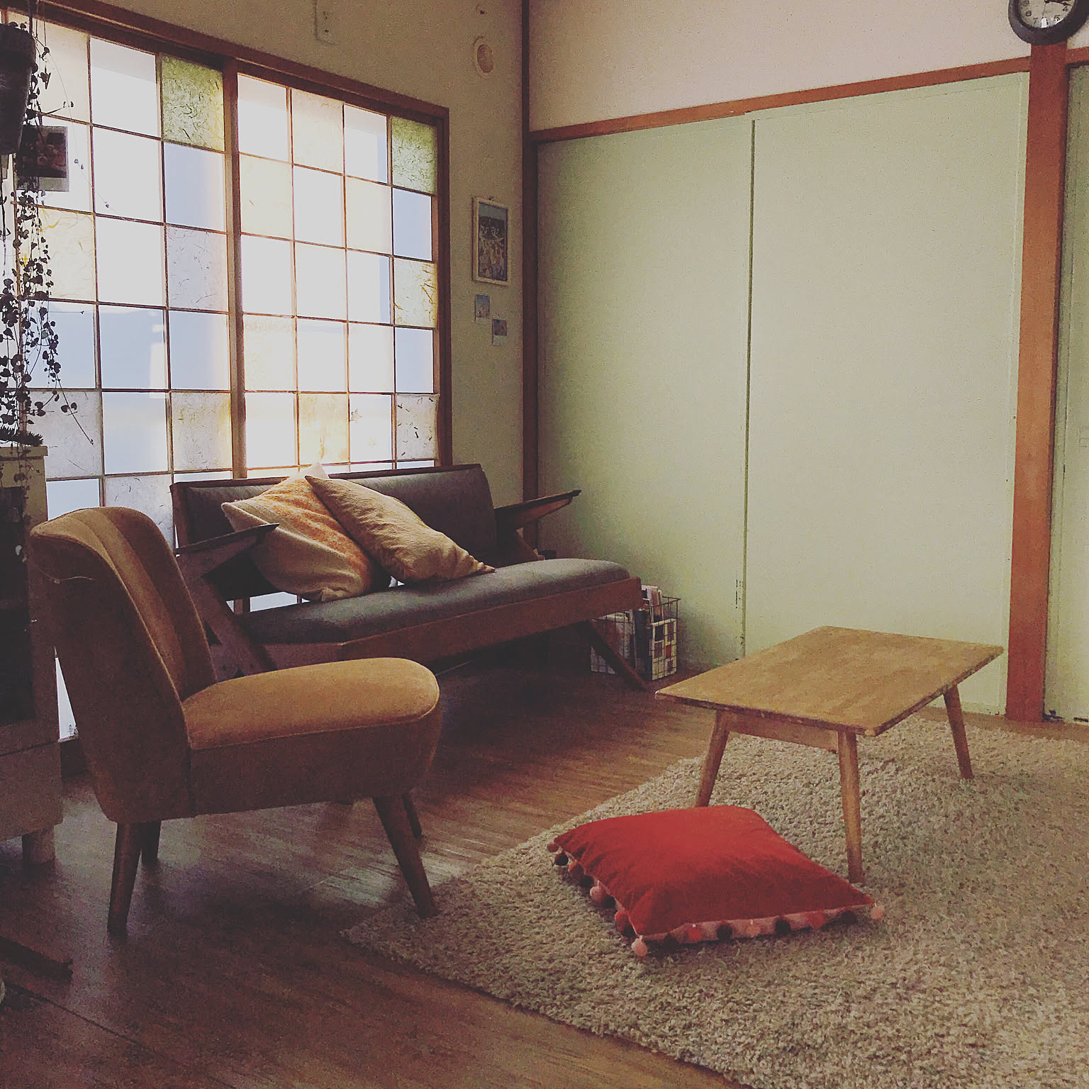 レトロ 時代家具のおしゃれなインテリア・部屋・家具の実例