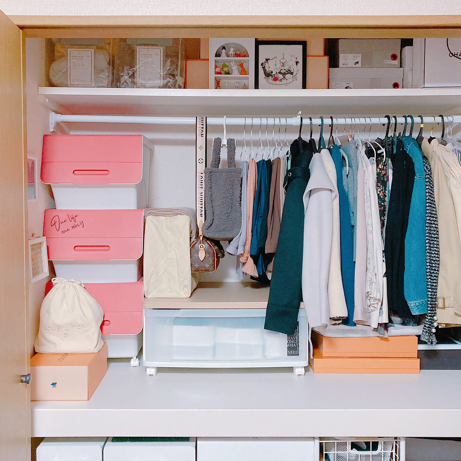 新品　ラック　引き出し　ハンガー　洋服　整理　断捨離 ハンガーラック 断捨離のおすすめ商品とおしゃれな実例 ｜ RoomClip