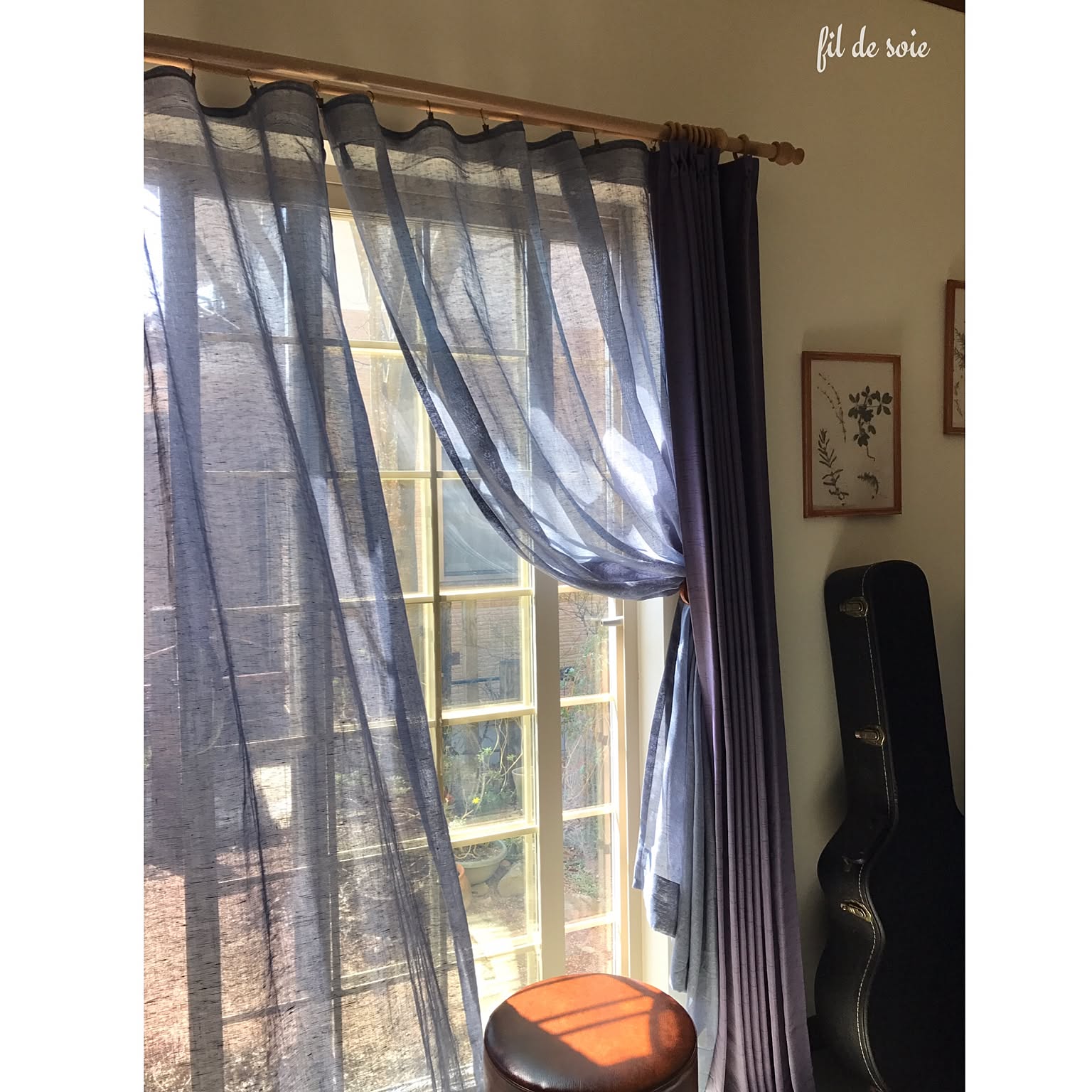 カーテン レース 木製ポール 4セット カーテン レース 木製ポール 4セット