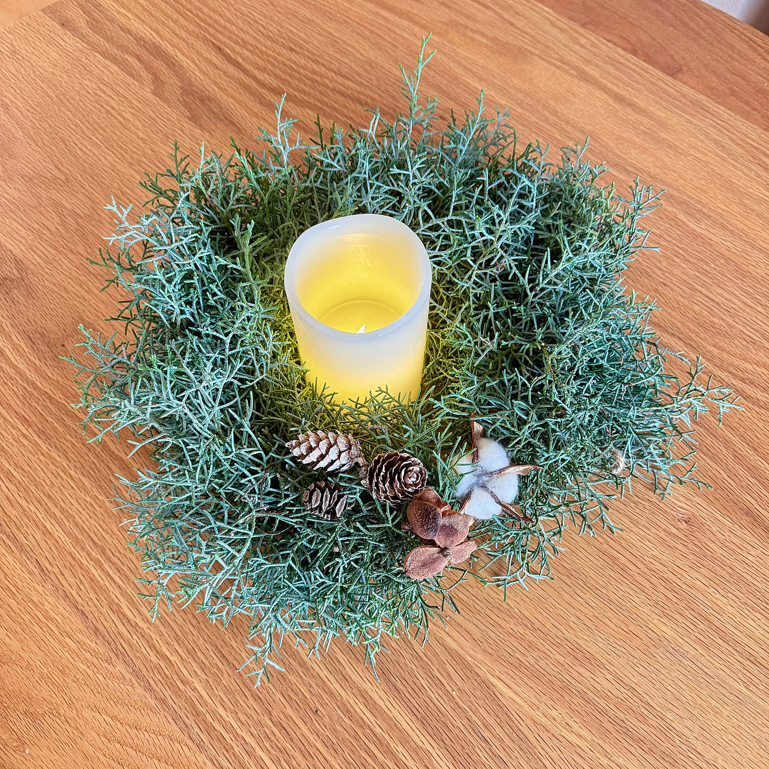 うにこ様専用＊ Natural＊ころころミモザとブルーアイスのリース