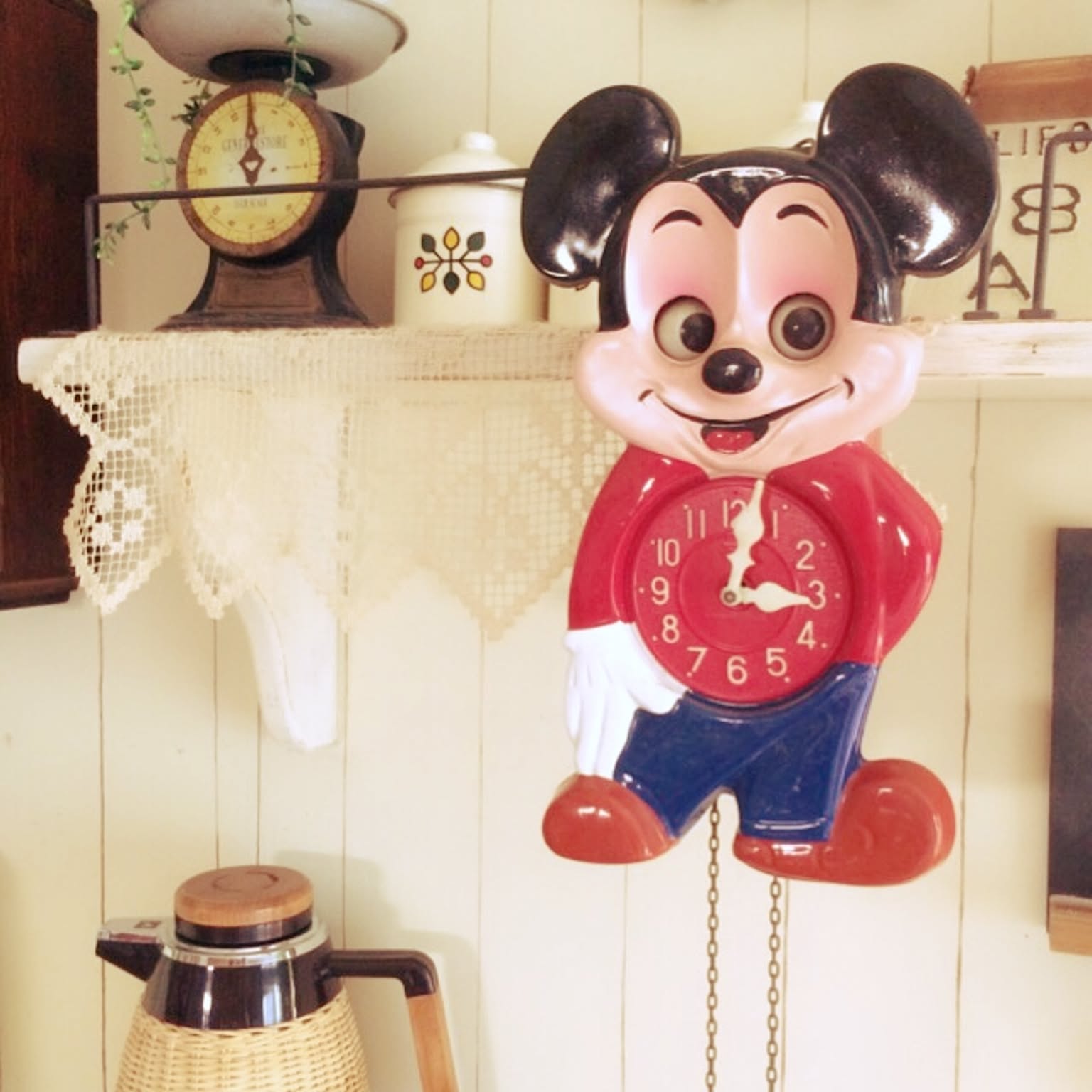 ディズニー　ミッキーマウス　木製　インテリア雑貨　呼び鈴　ヴィンテージ　レトロ ディズニー ミッキーマウス 木製 インテリア雑貨 呼び鈴 ヴィンテージ