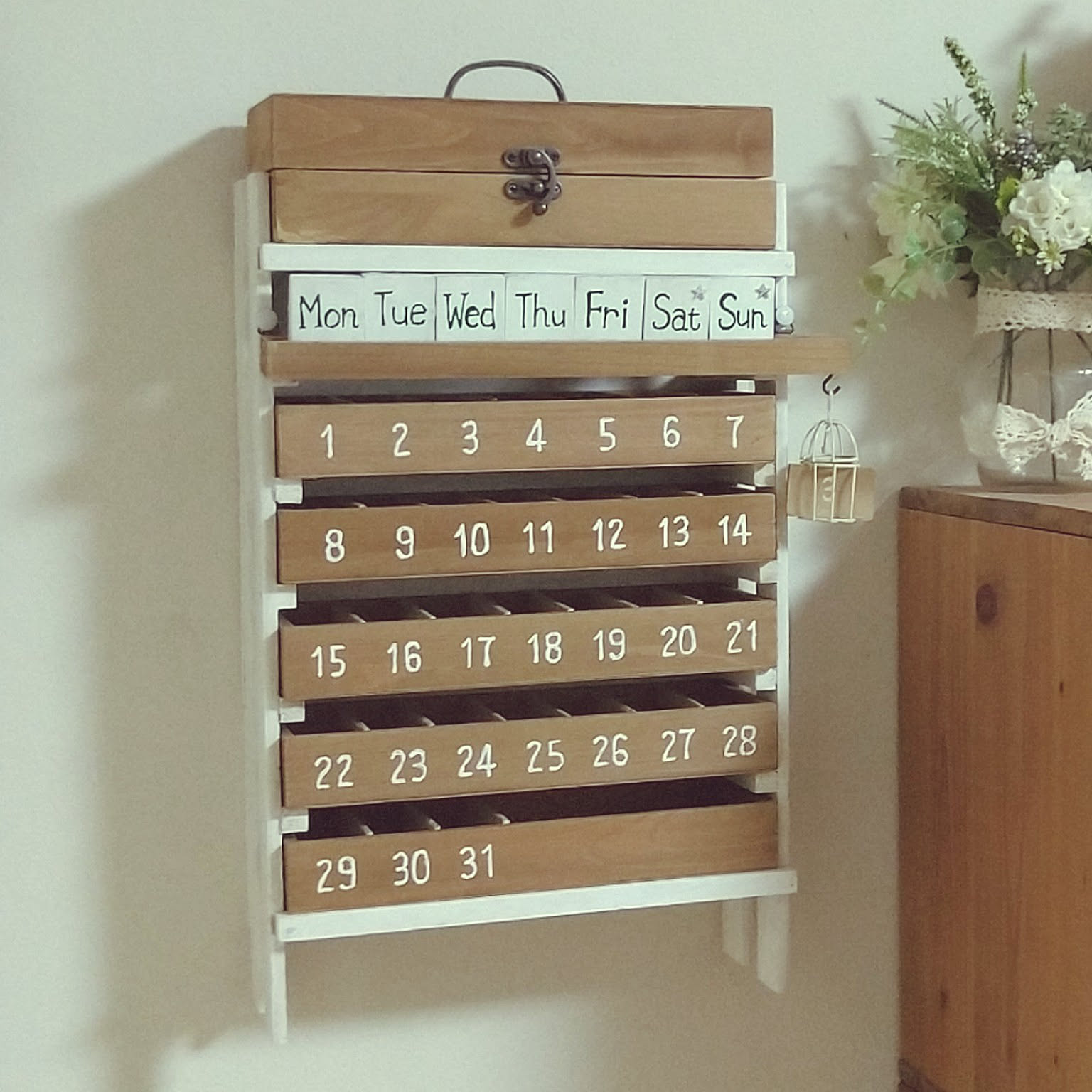 万年カレンダーアドベントカレンダー月間薬棚お薬引き出し