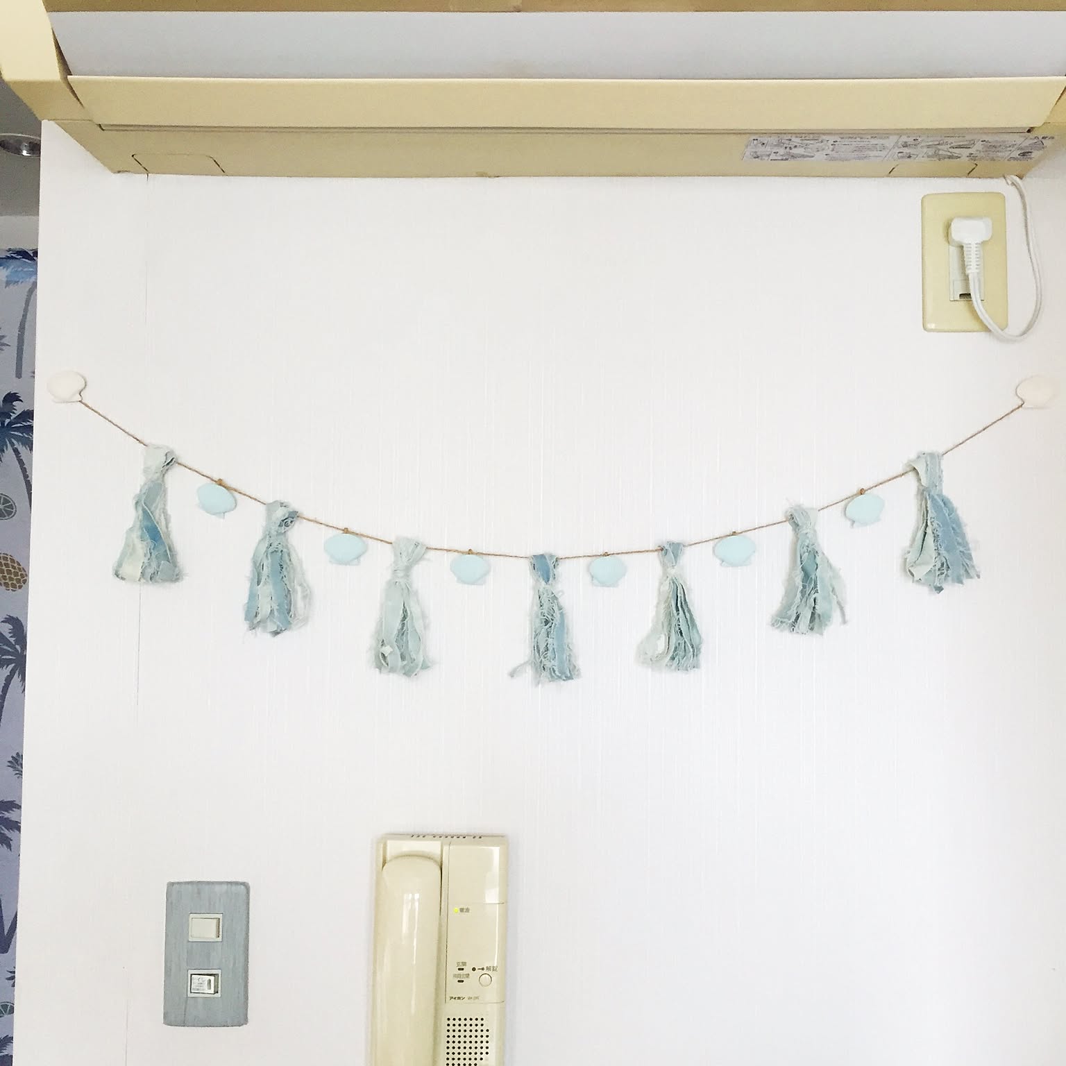 デニムリメイク❤️デニムタッセル 159ハンドメイド デニムリメイクチャーム️♡タッセルキーホルダー