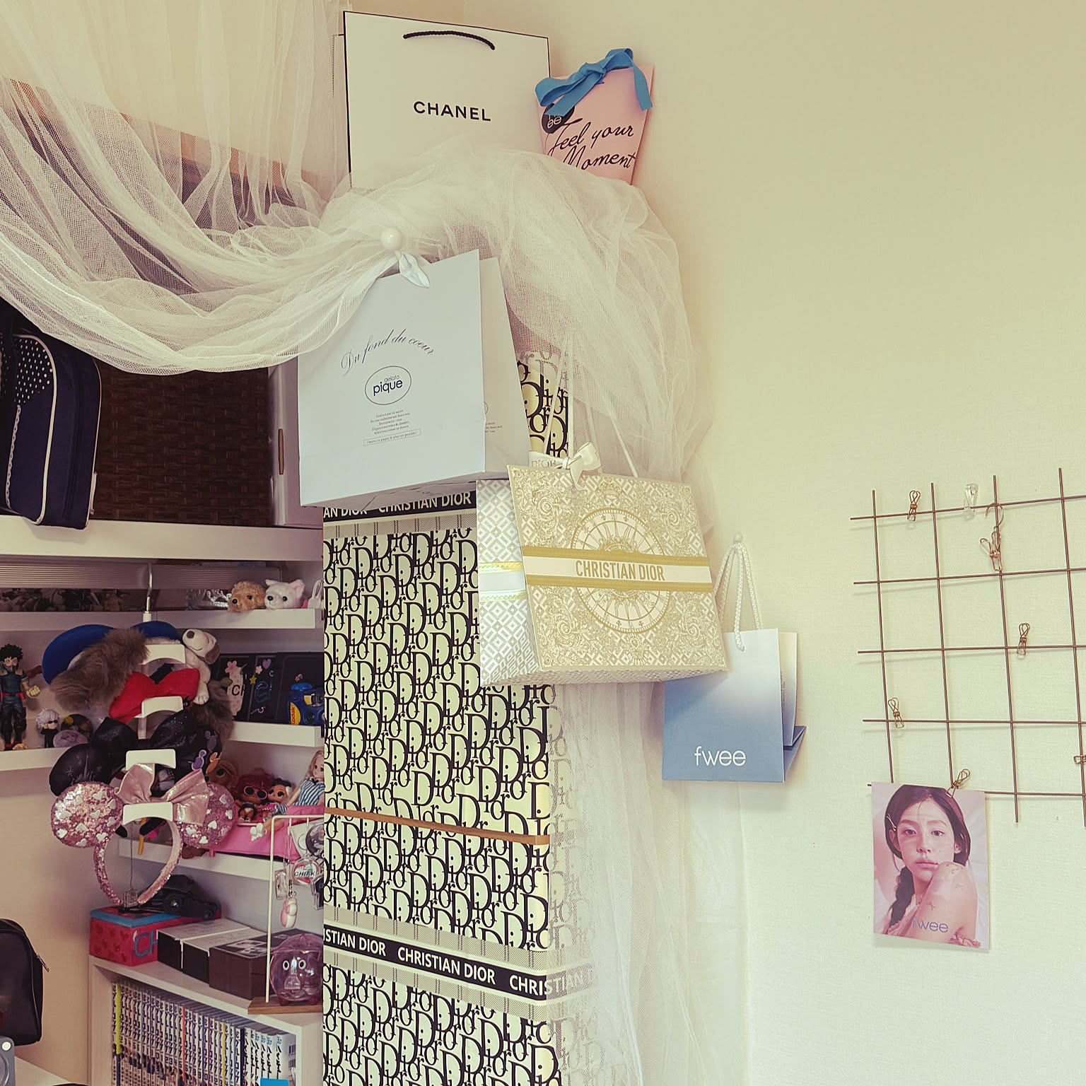 シャネル ディオールの商品を使ったおしゃれなインテリア実例