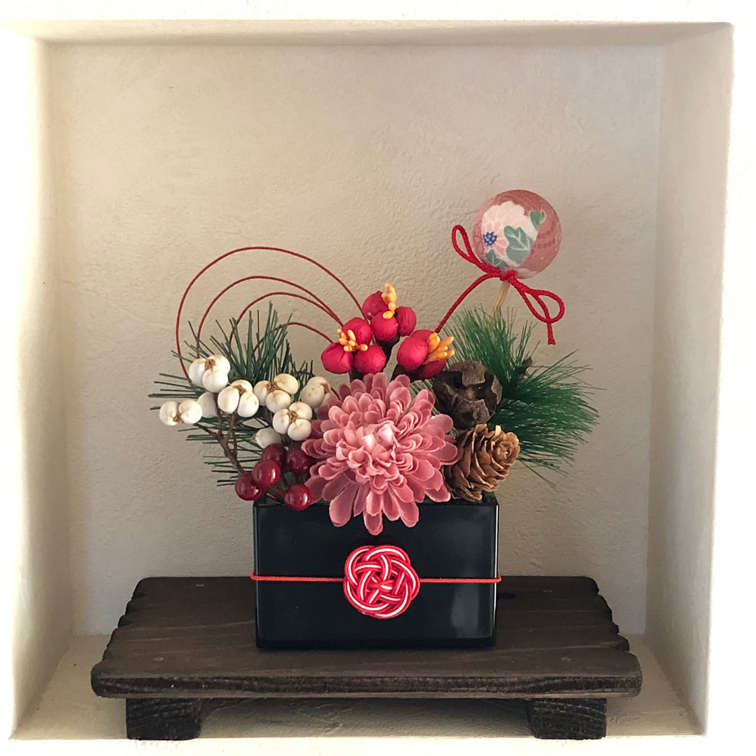 年末SALE❤︎お正月飾り❤︎升アレンジ❤︎Blue 年末SALE❤︎お正月飾り❤︎升アレンジ❤︎Blue