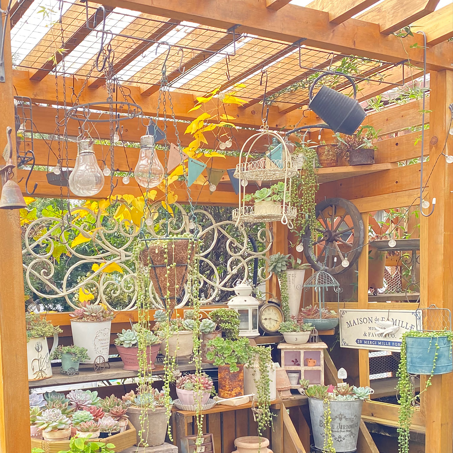 ガーデン雑貨 パーゴラディスプレイのおすすめ商品とおしゃれな実例