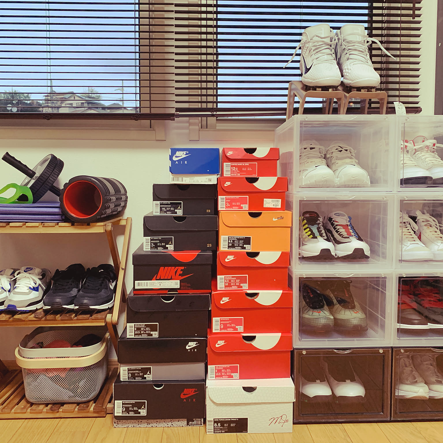 スニーカーディスプレイ NIKE スニーカーのインテリア実例 ｜ RoomClip 