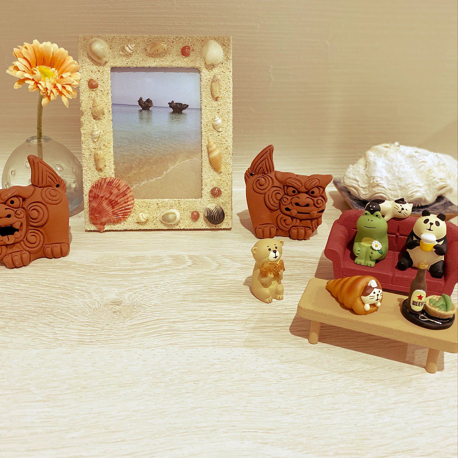 シャコガイ（ヒレシャコ貝） インテリア 飾り物 アクセサリー オブジェ