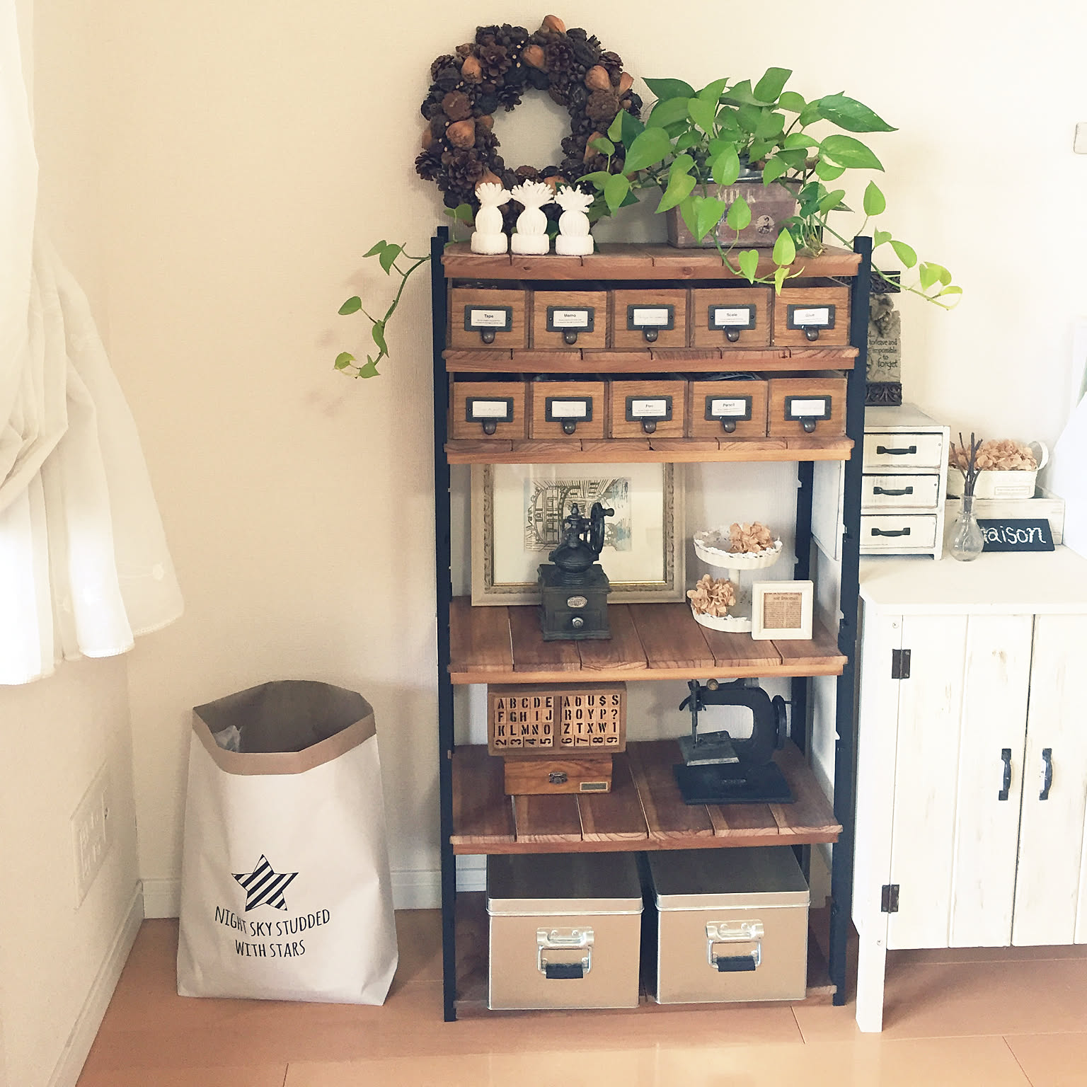 棚 無印良品 トタンボックスのインテリア実例 ｜ RoomClip（ルーム