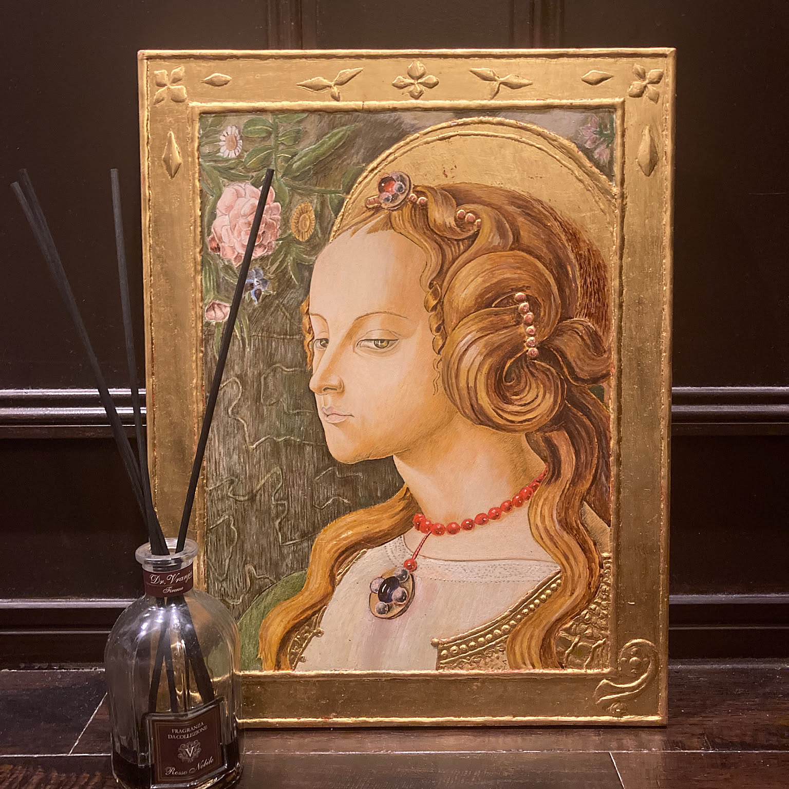 ドメニコヴェネツィアーノ 聖母子像 模写 テンペラ画 金箔仕上げ 作品解説】ドメニコ・ギルランダイオ 《聖母子》にみる