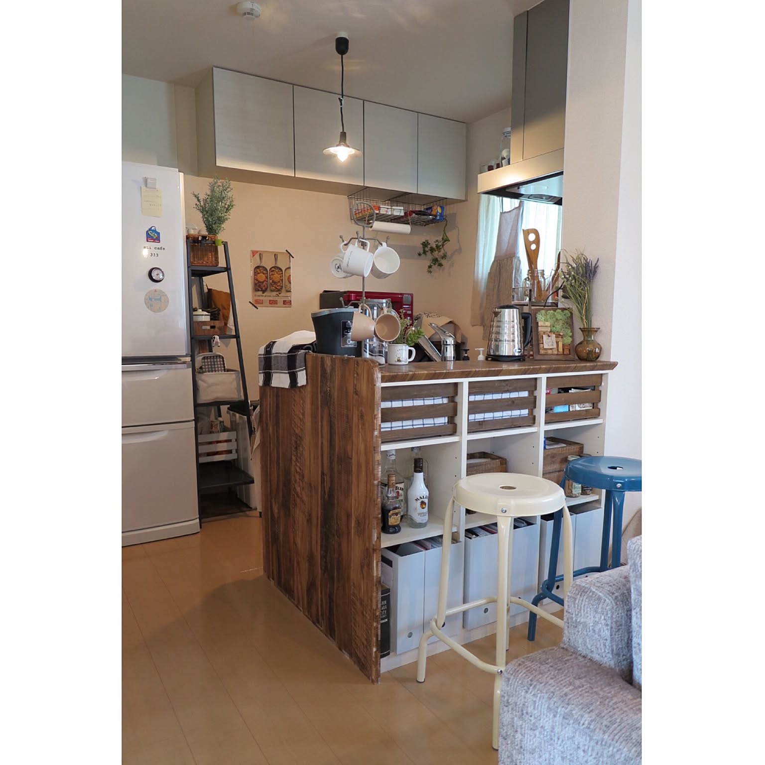 キッチン バーカウンターDIYのインテリア・手作りの実例 ｜ RoomClip