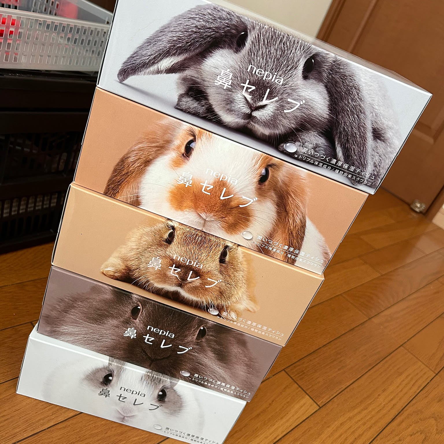 鼻セレブ 2023 うさぎ年限定パッケージ 4セット 2023年は卯年！ 「鼻セレブ」“もふもふ”ウサギの限定パッケージ