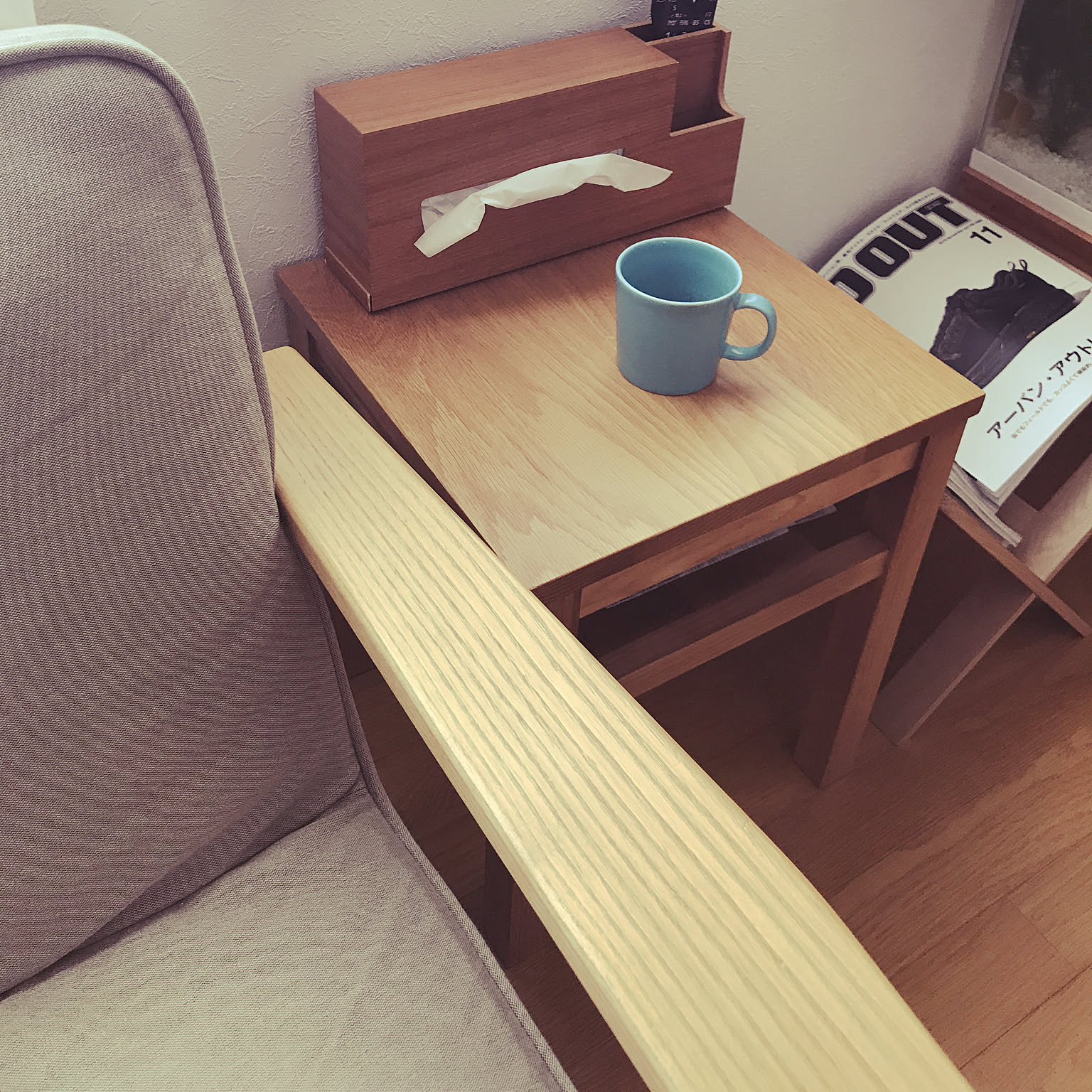 ⭐︎T　無印良品　サイドテーブル A huge hit! The MUJI side table is a godsend item. - YouTube