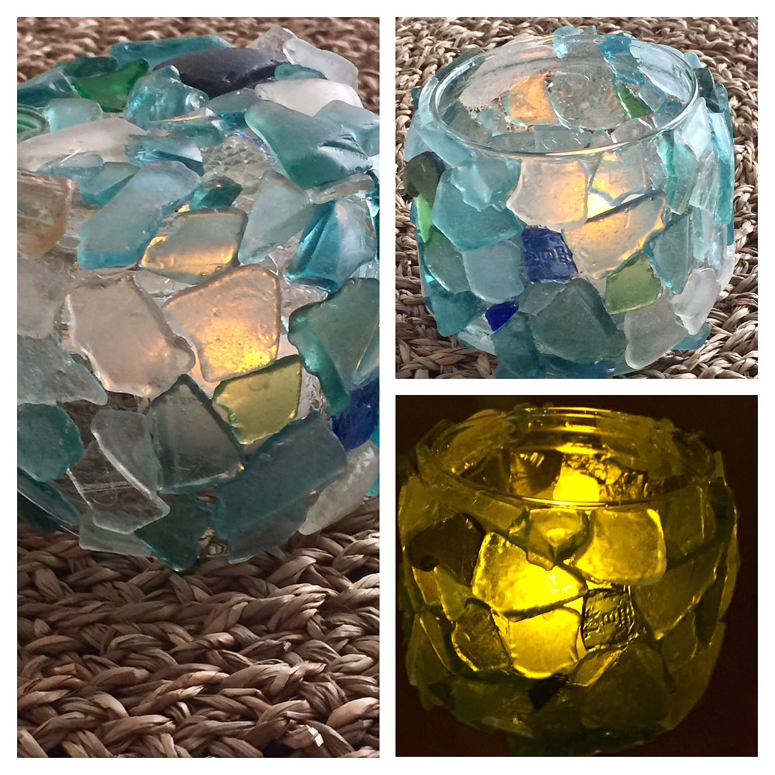 ☆ハンドメイド☆シーグラス　ランプ　ライト　証明 3768ede137d3c446027f3c7eb8009c