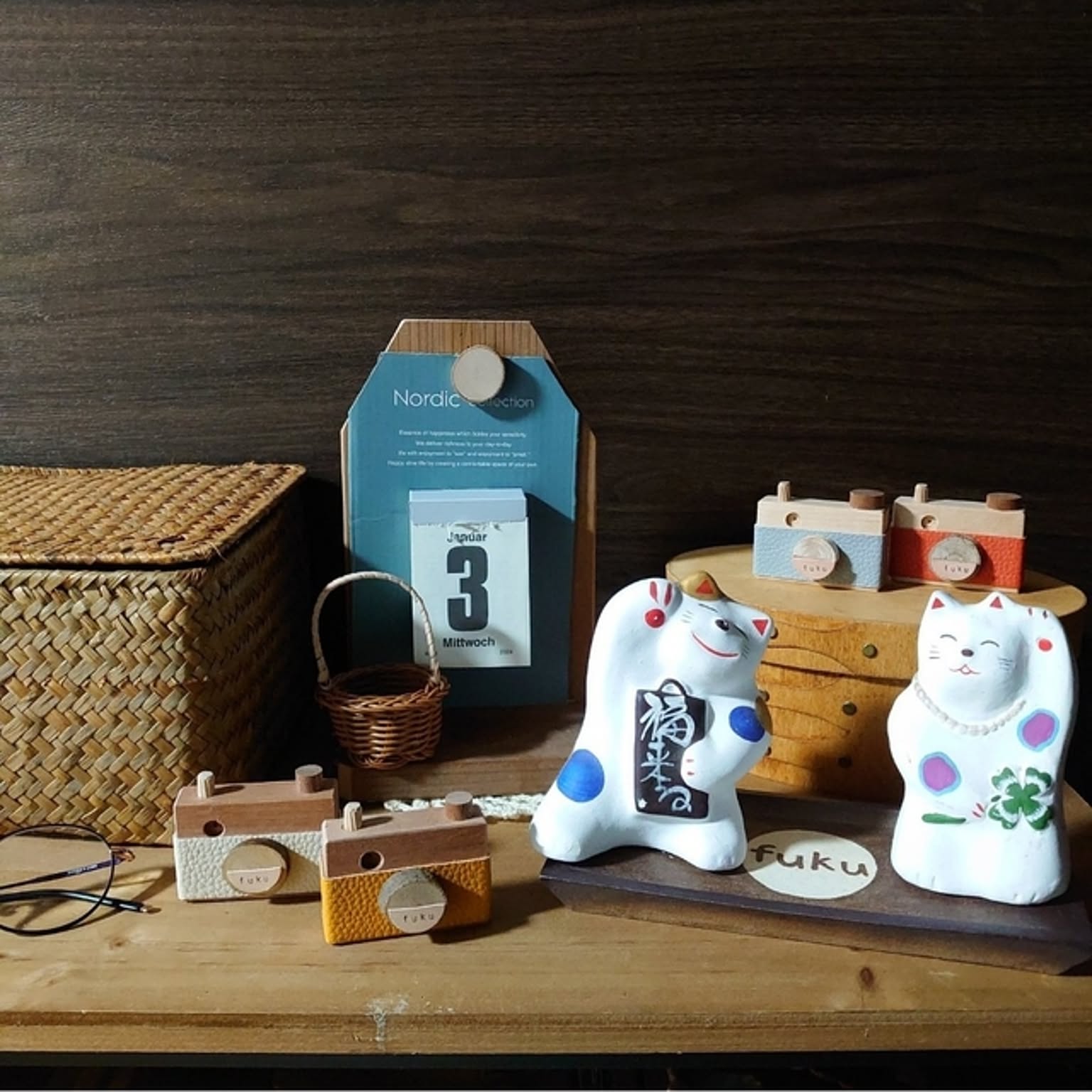 湯布院 工房輪葉葉 わはは 招き猫 壁掛け 右手 - メルカリ